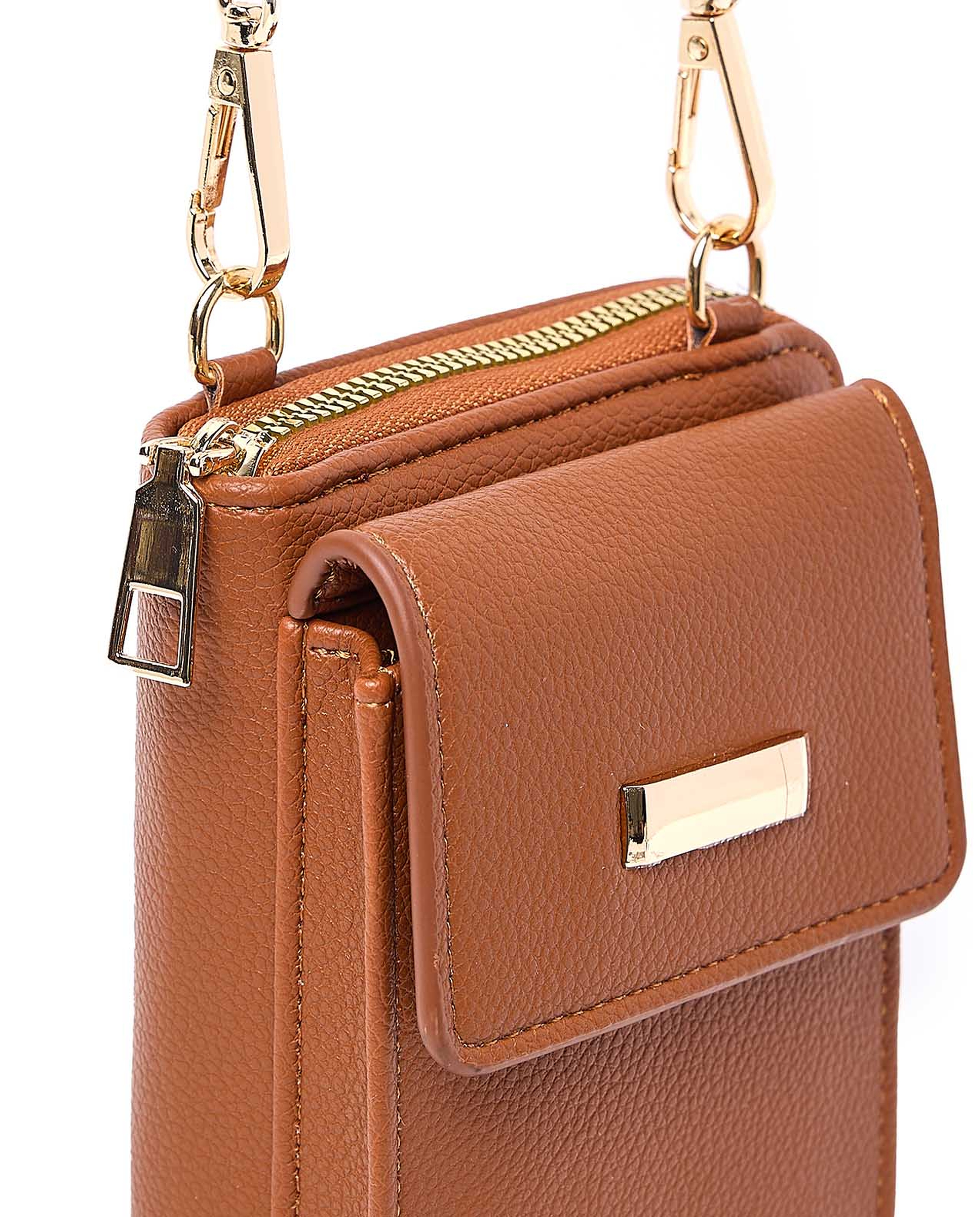 Solid Phone Crossbody Bag