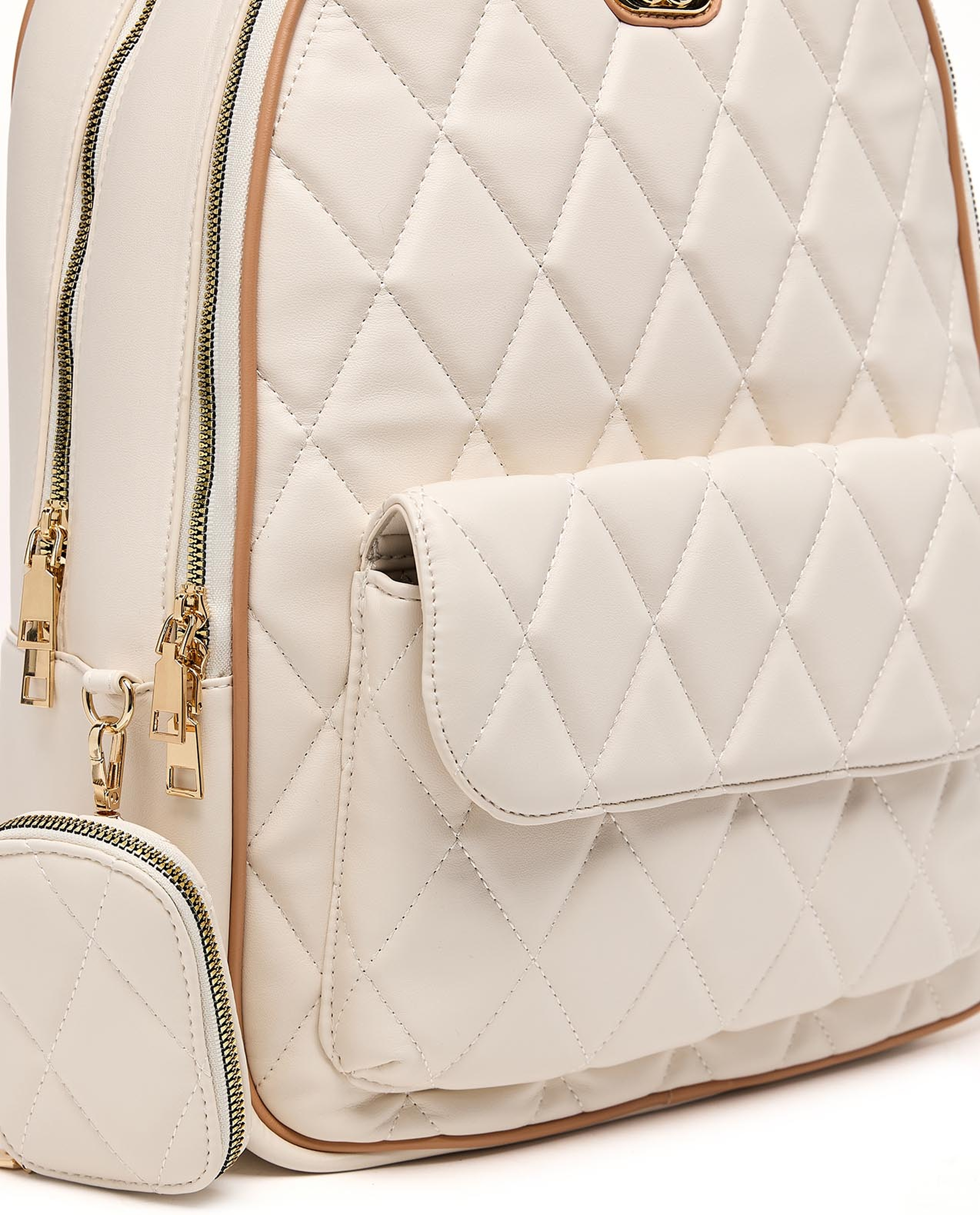 Quilted Zip-Around Backpack