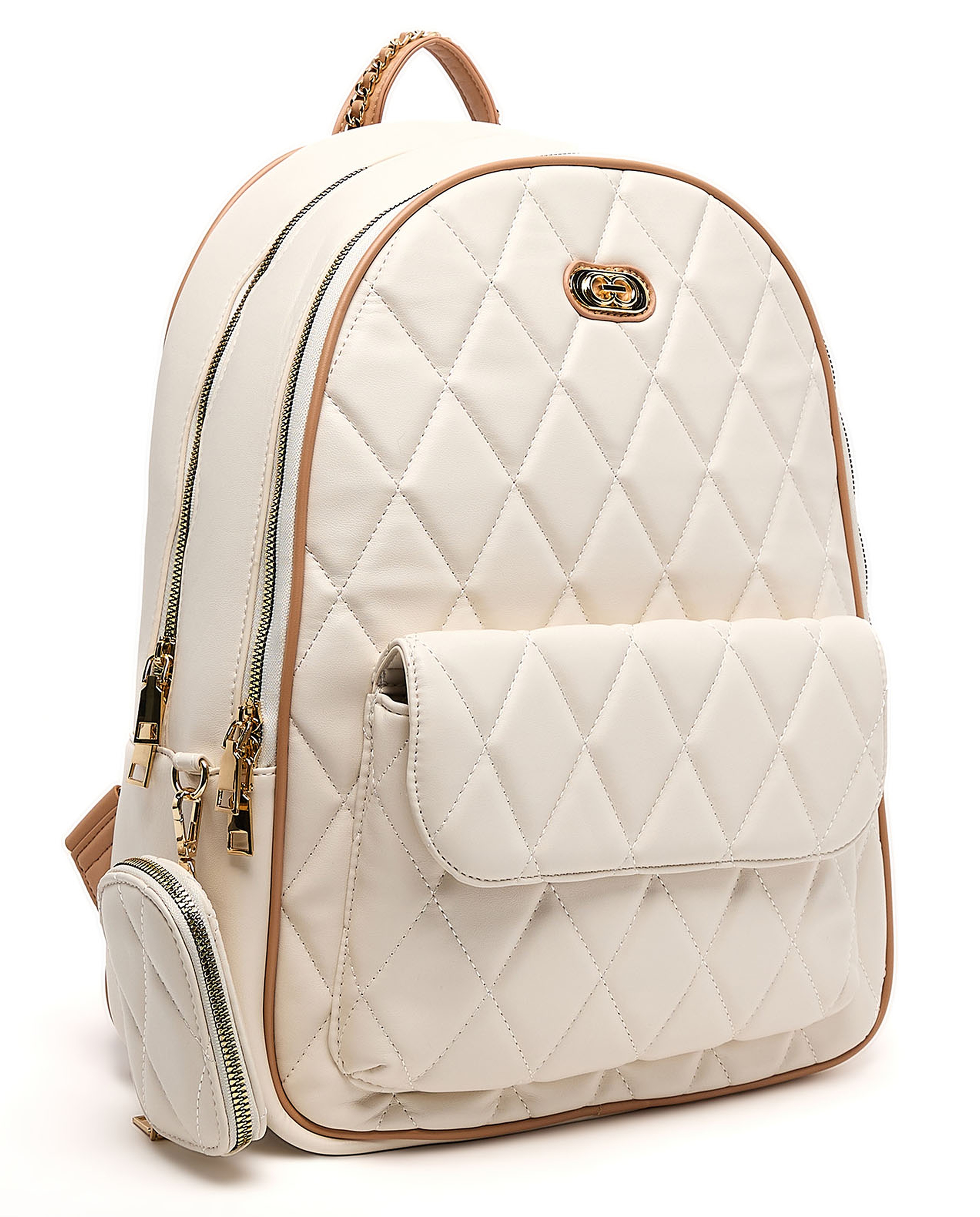 Quilted Zip-Around Backpack