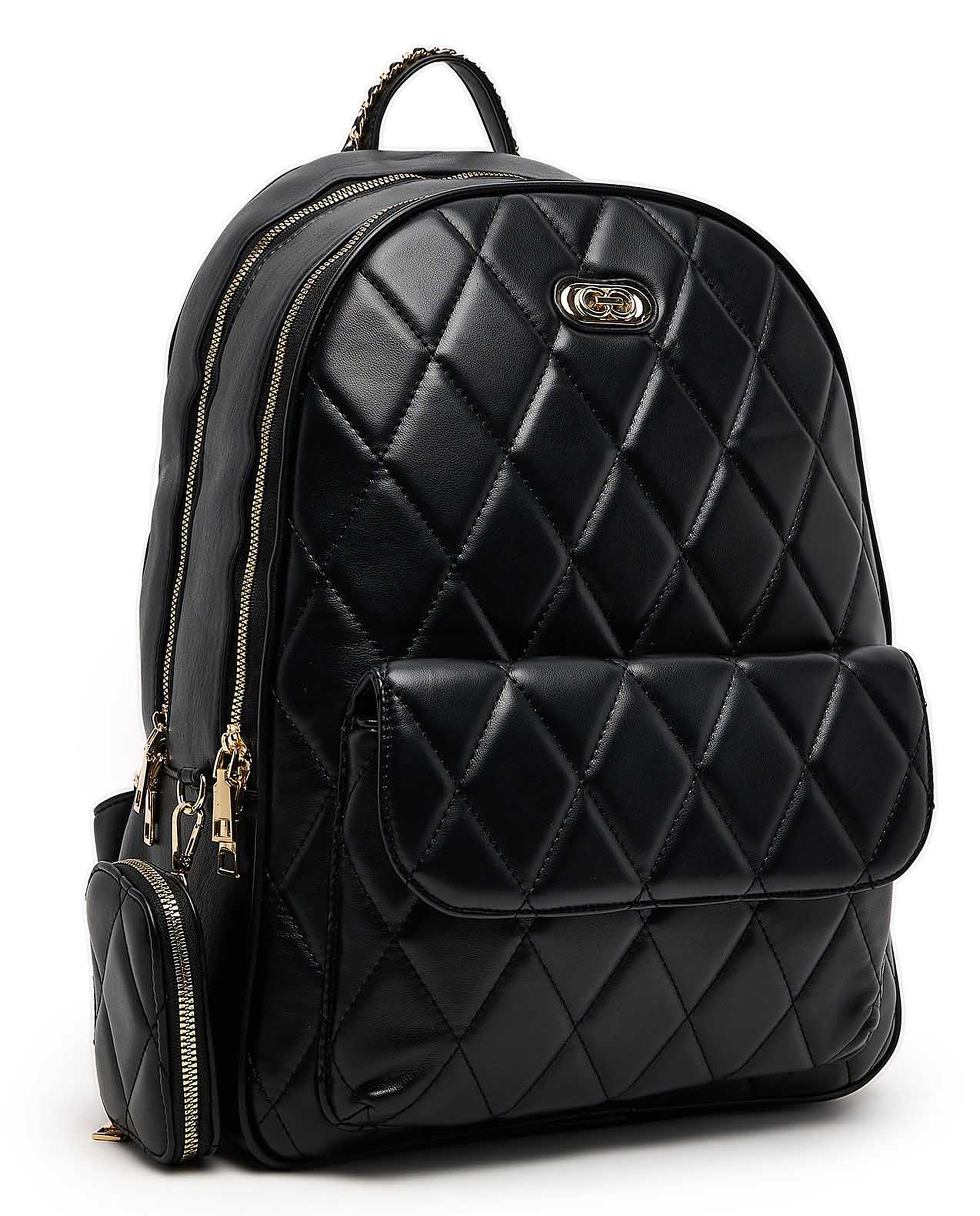 Quilted Zip-Around Backpack