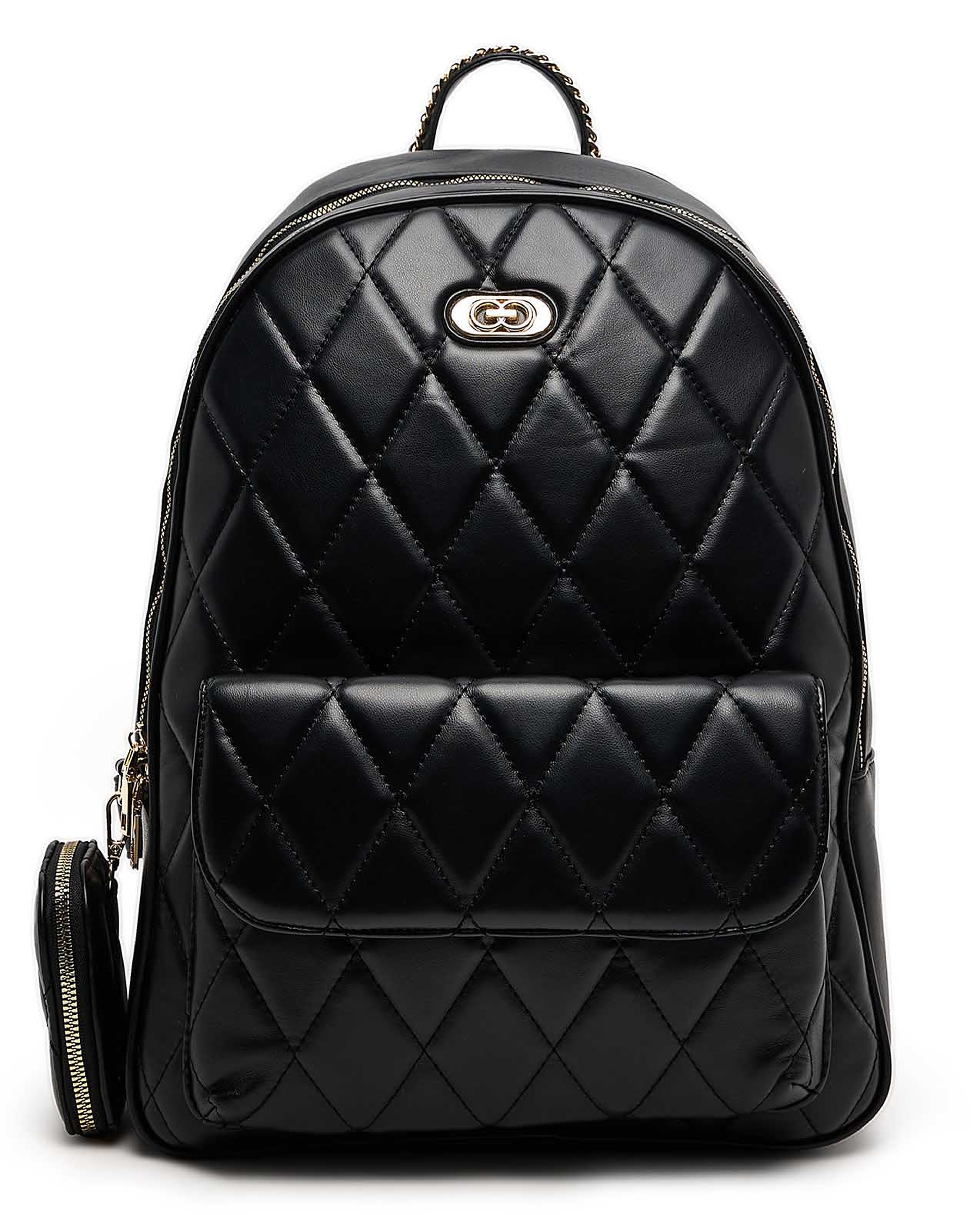 Quilted Zip-Around Backpack