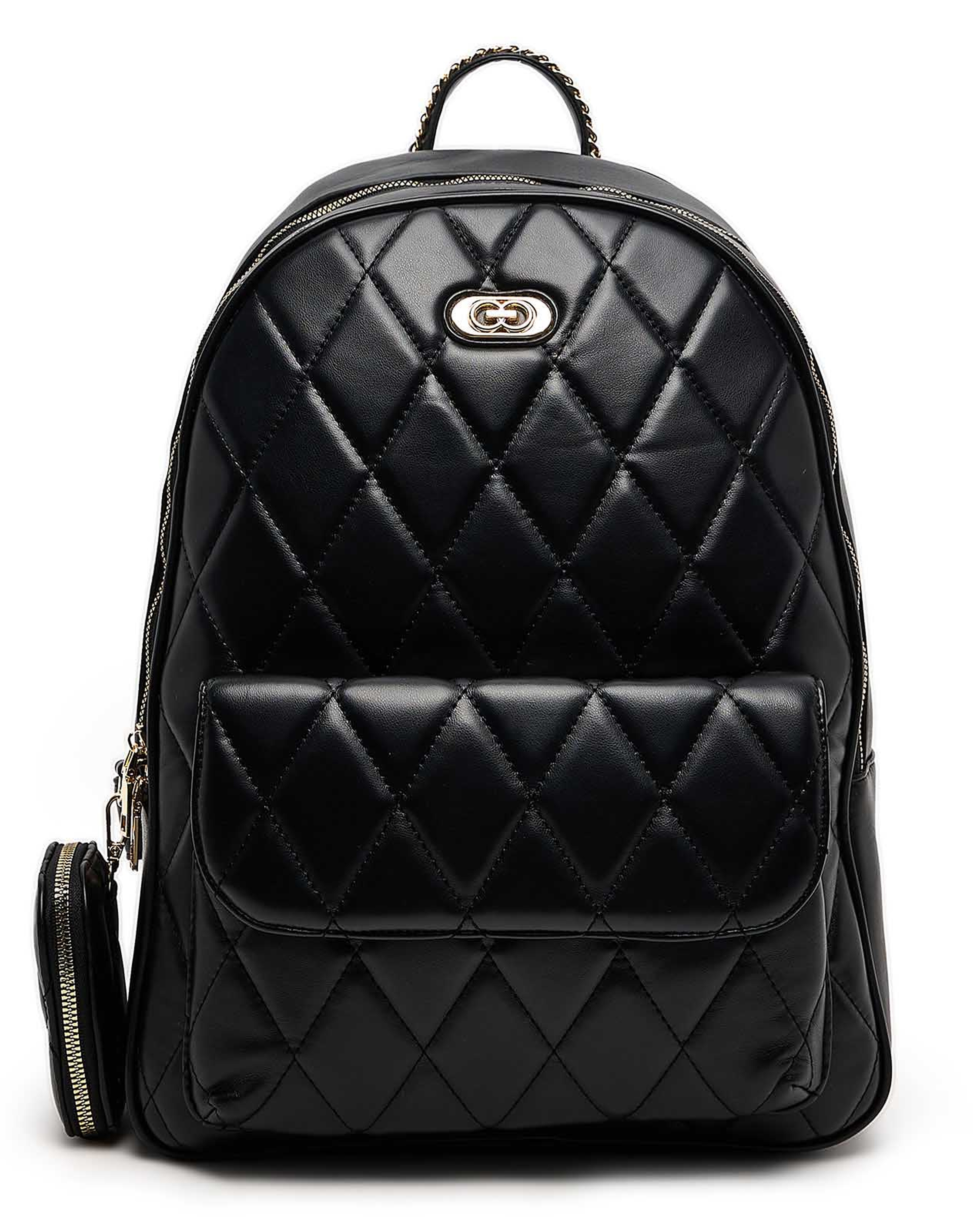 Quilted Zip-Around Backpack