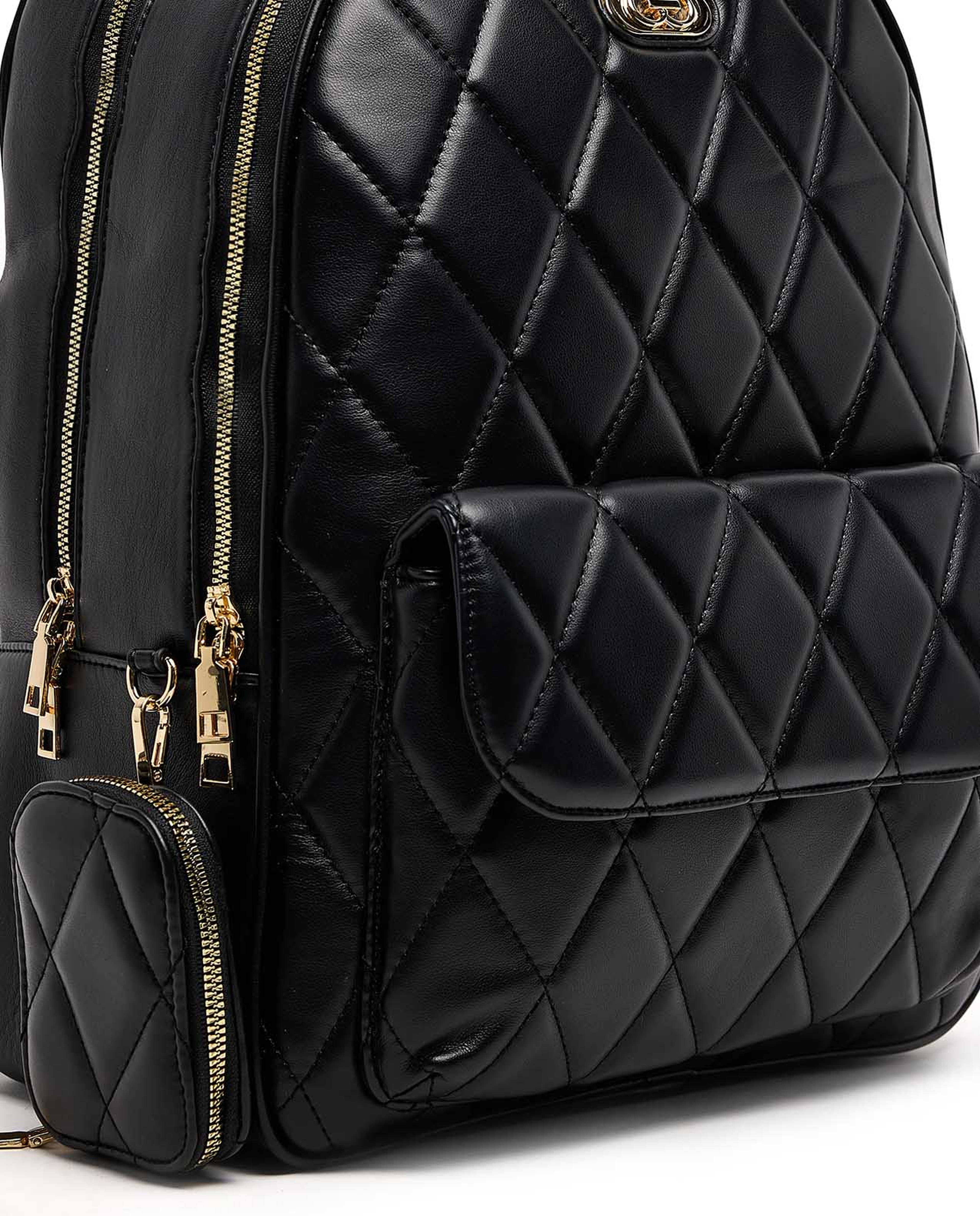Quilted Zip-Around Backpack