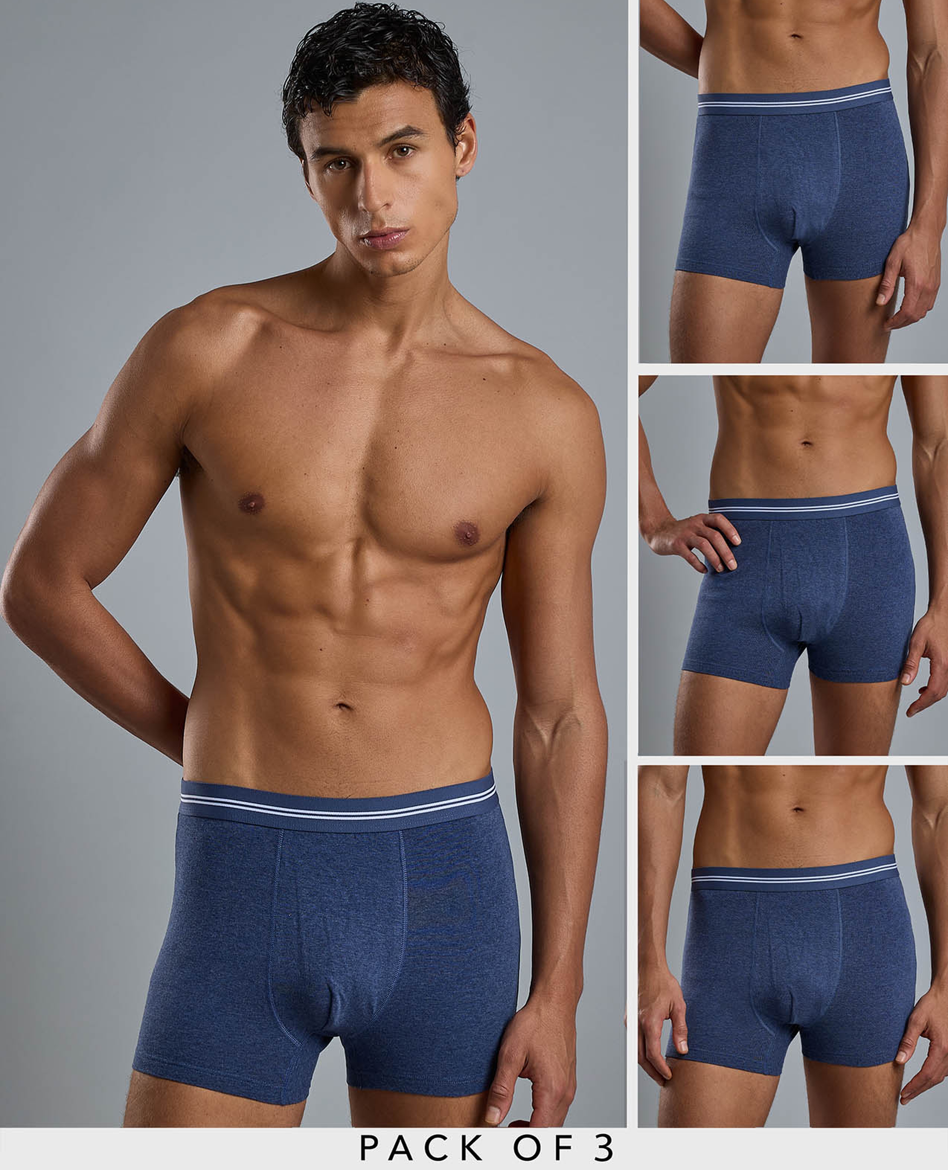 3 Pack Textured Trunks