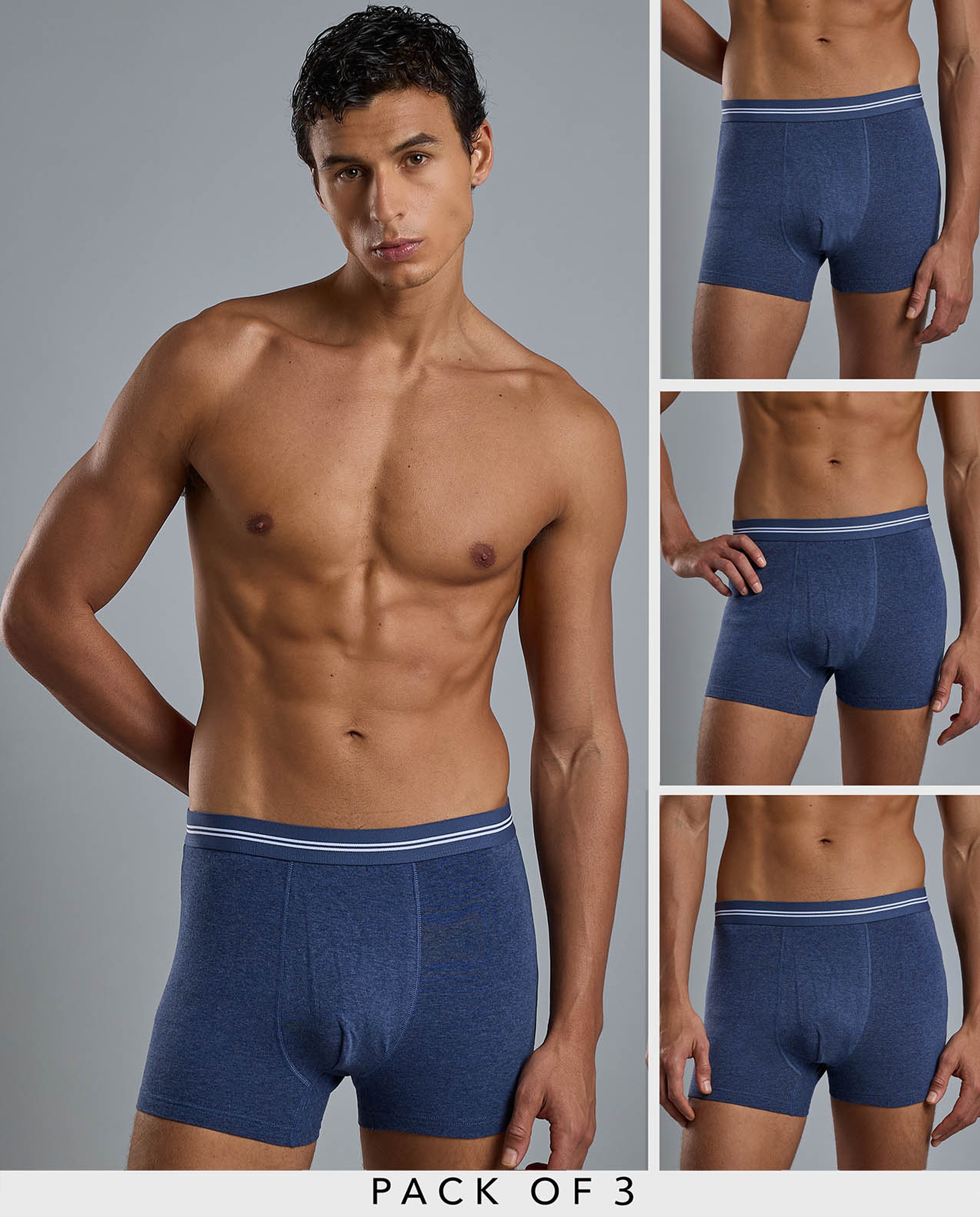3 Pack Textured Trunks