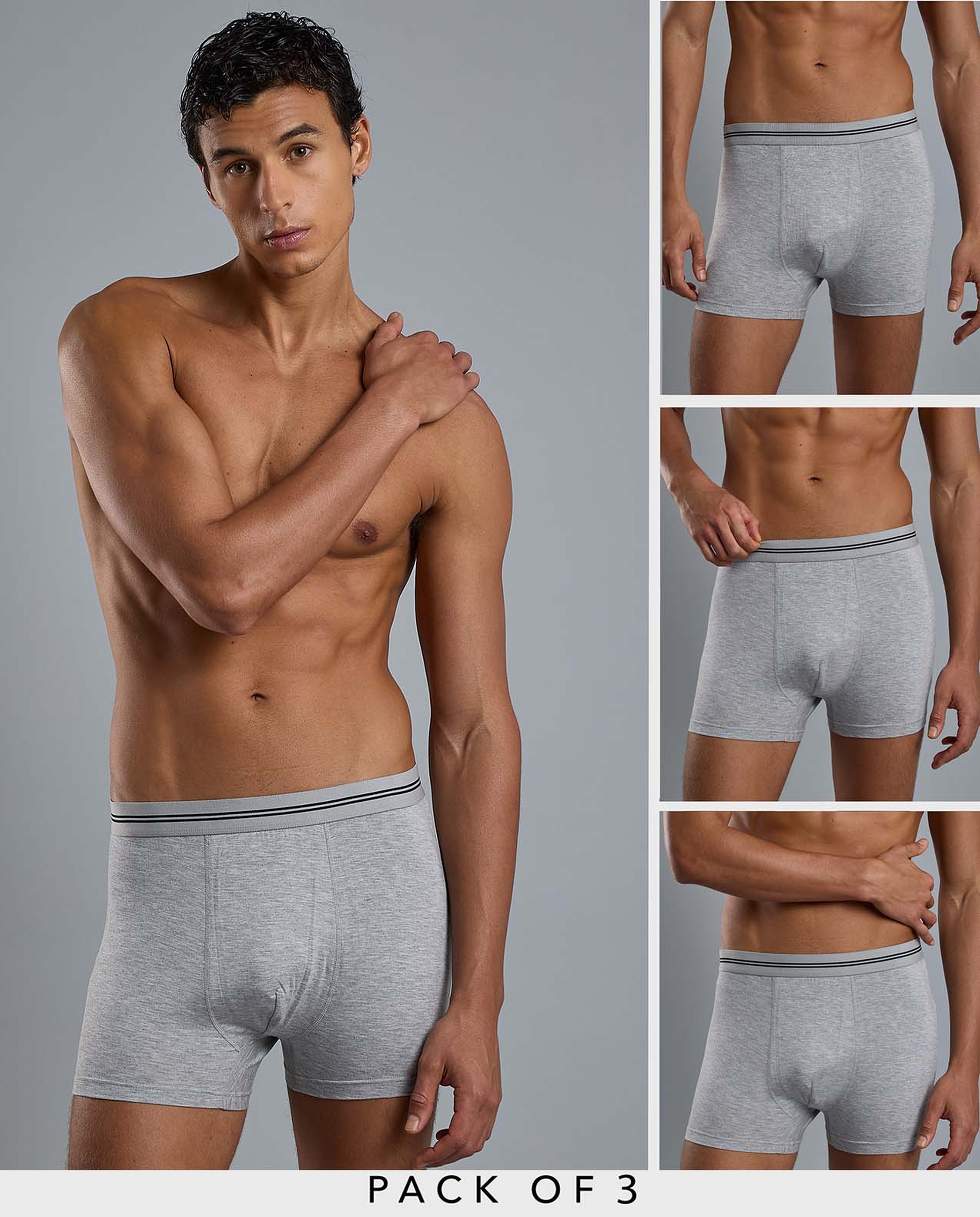 3 Pack Textured Trunks