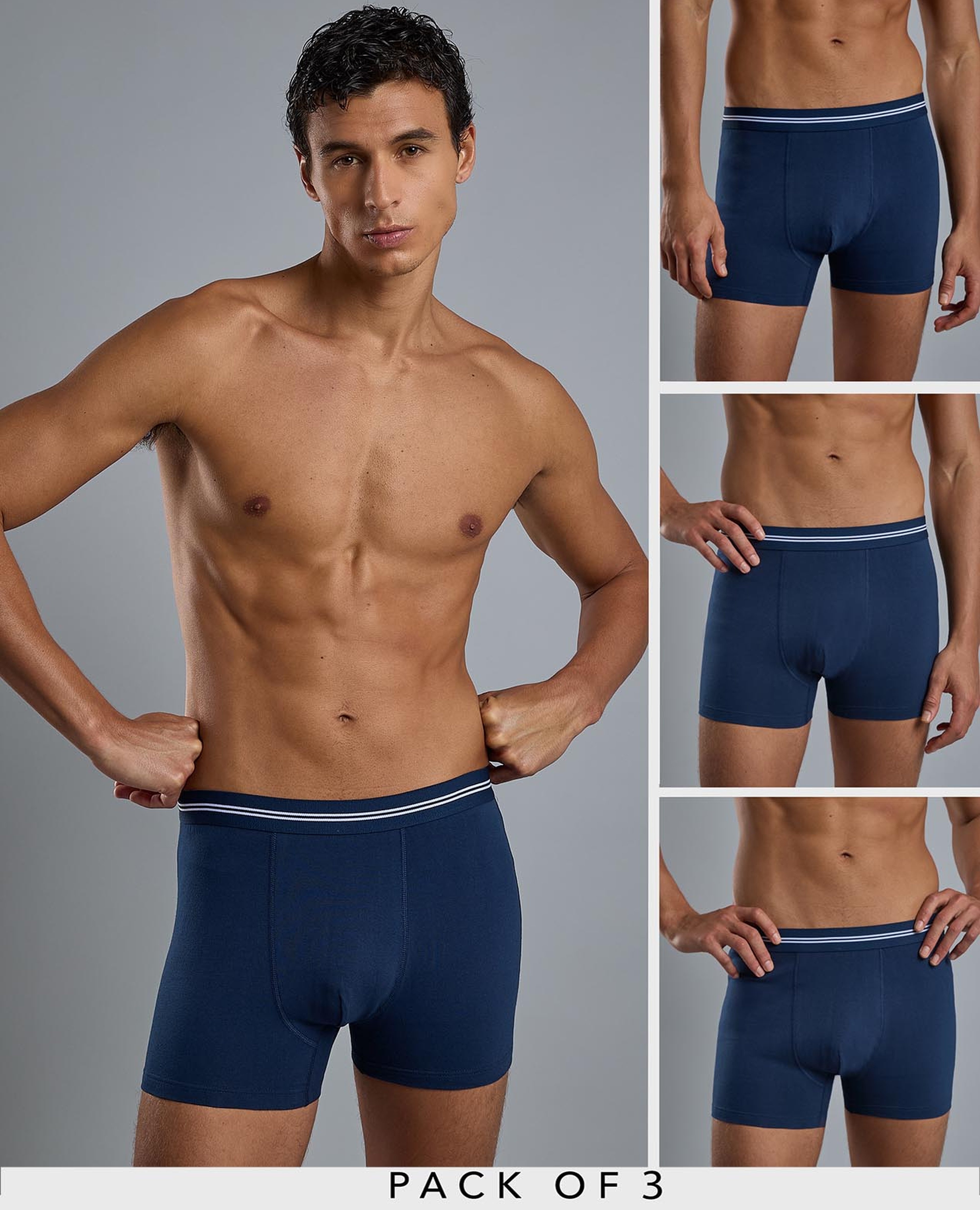 سروال داخلي سادة - 3 قطع