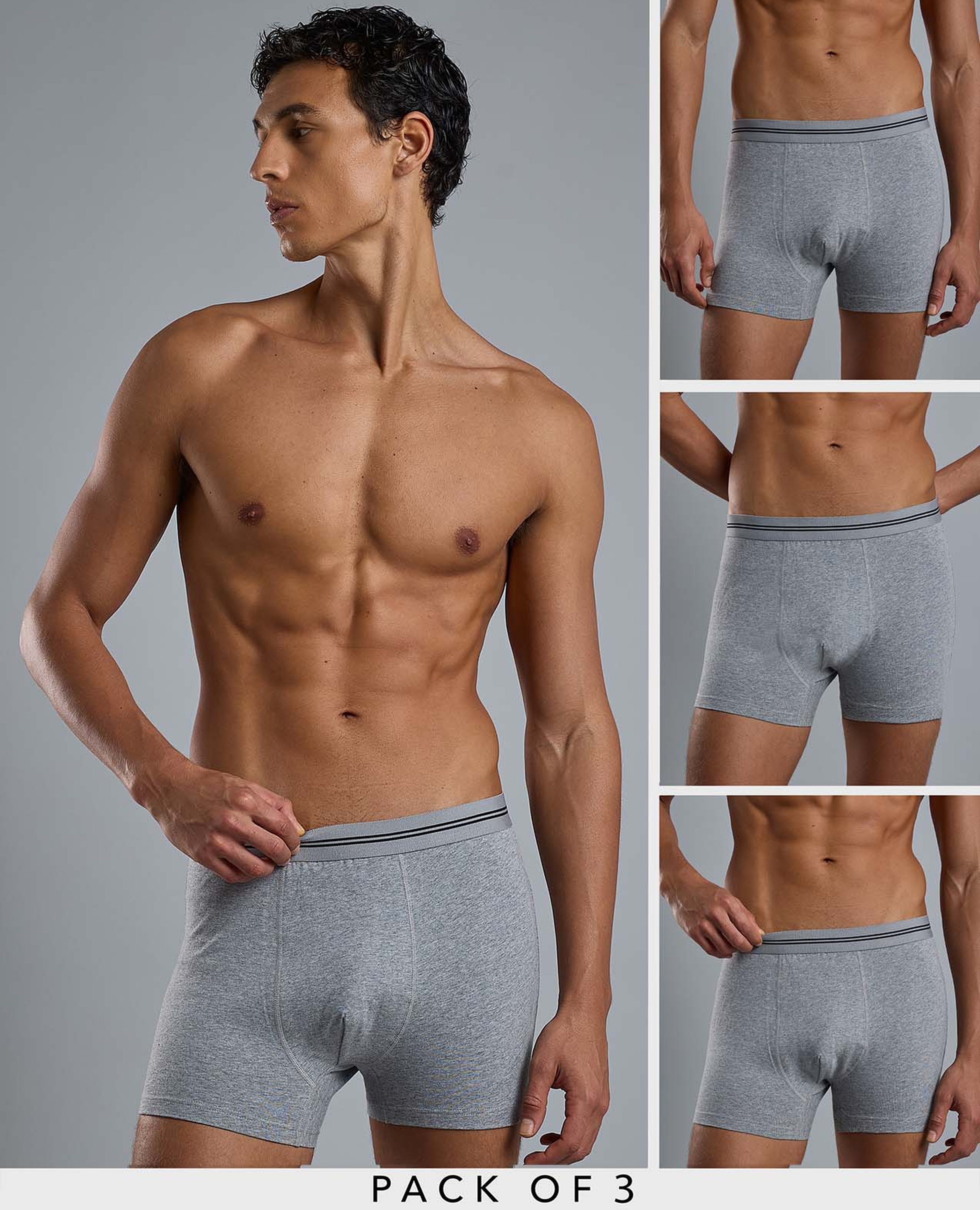 3 Pack Textured Trunks