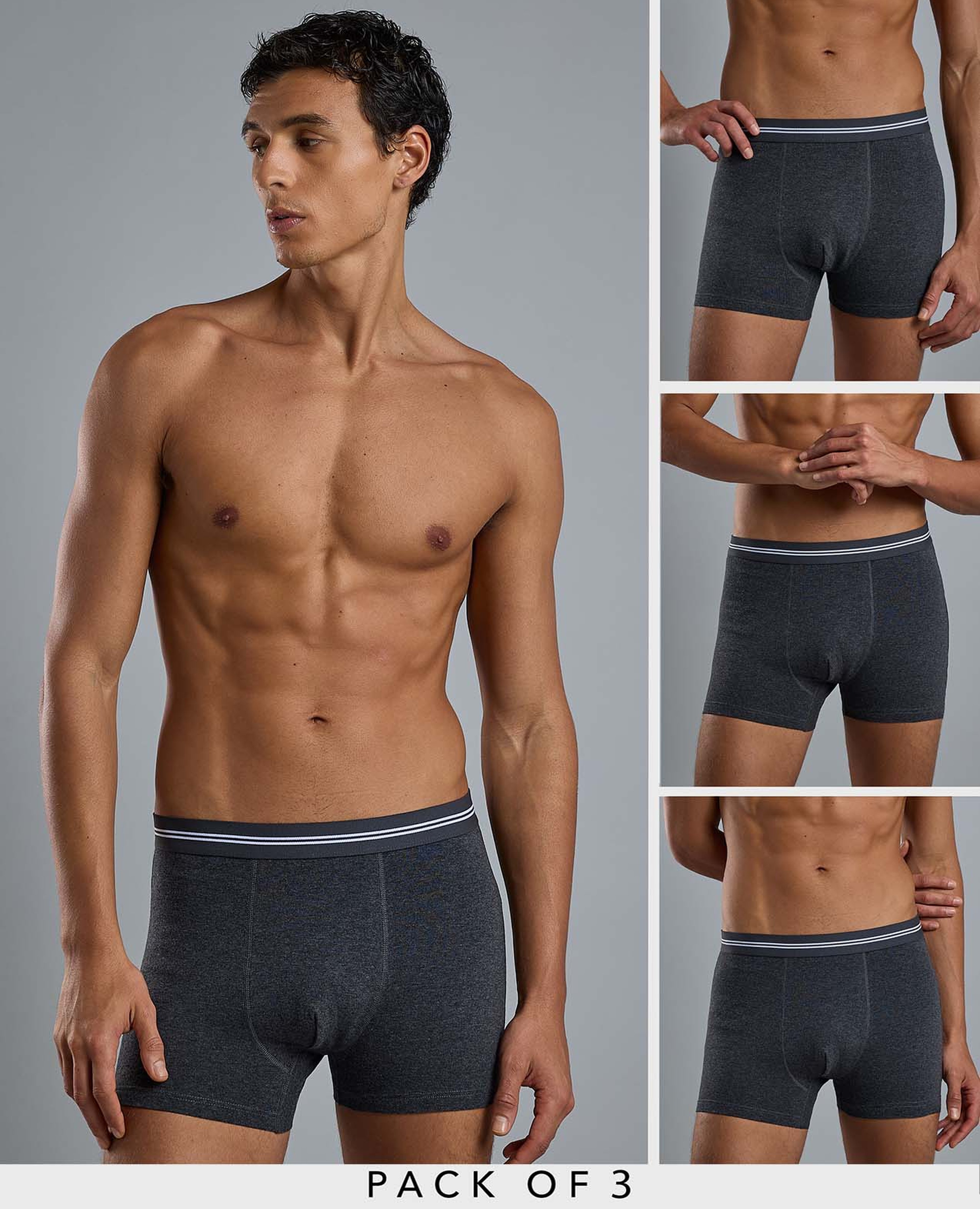 3 Pack Textured Trunks