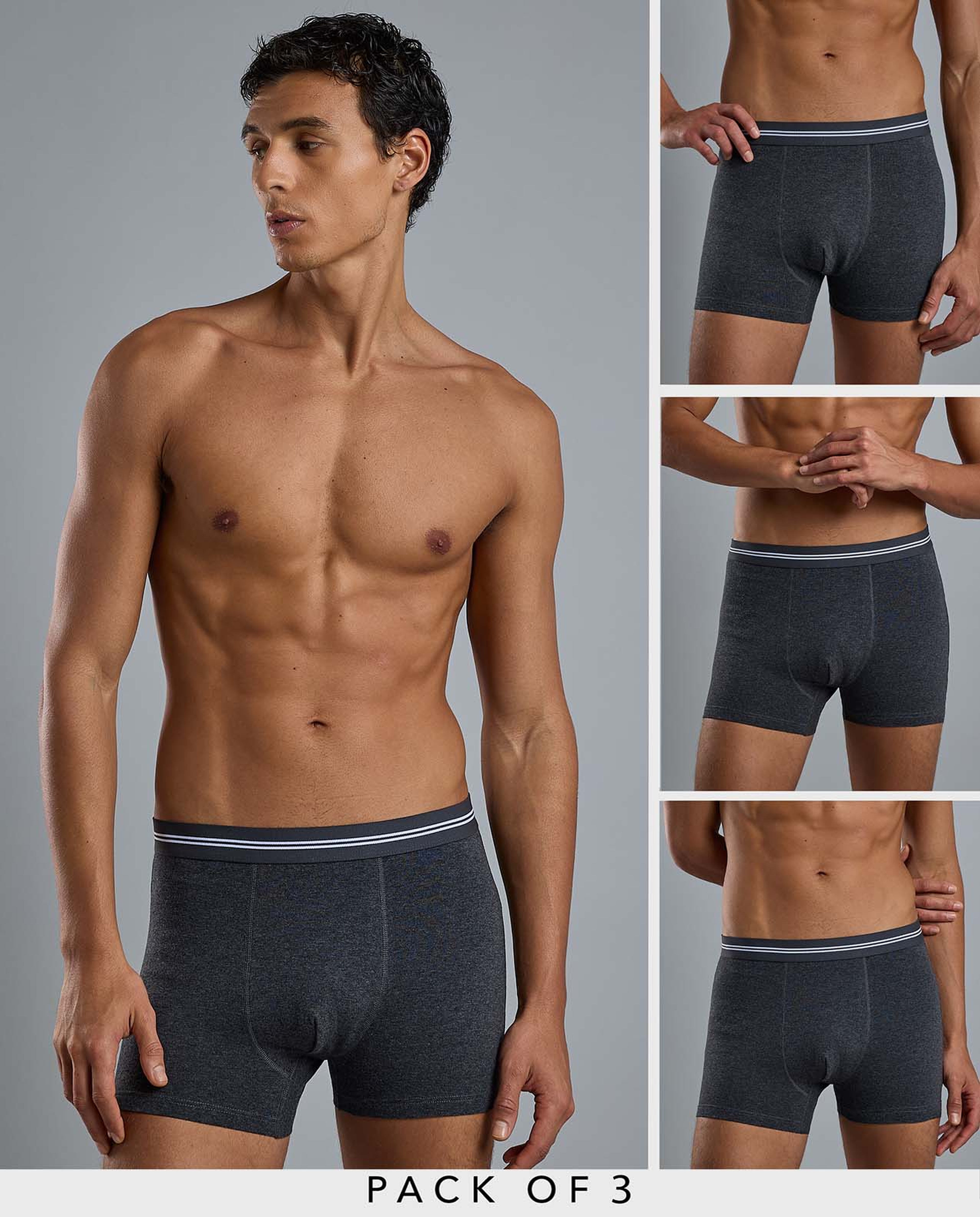 3 Pack Textured Trunks