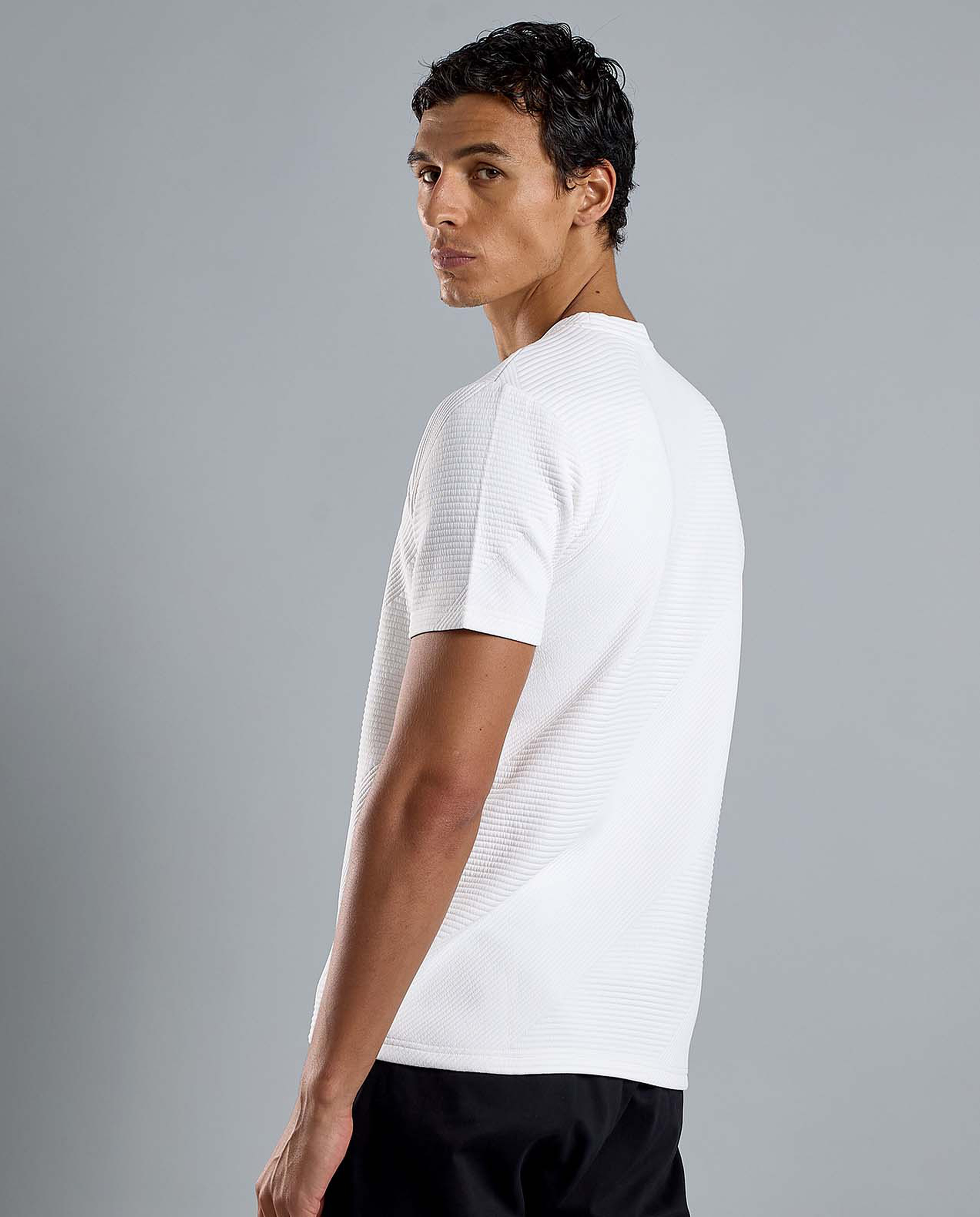 Solid T-Shirt with Crew Neck and Short Sleeves