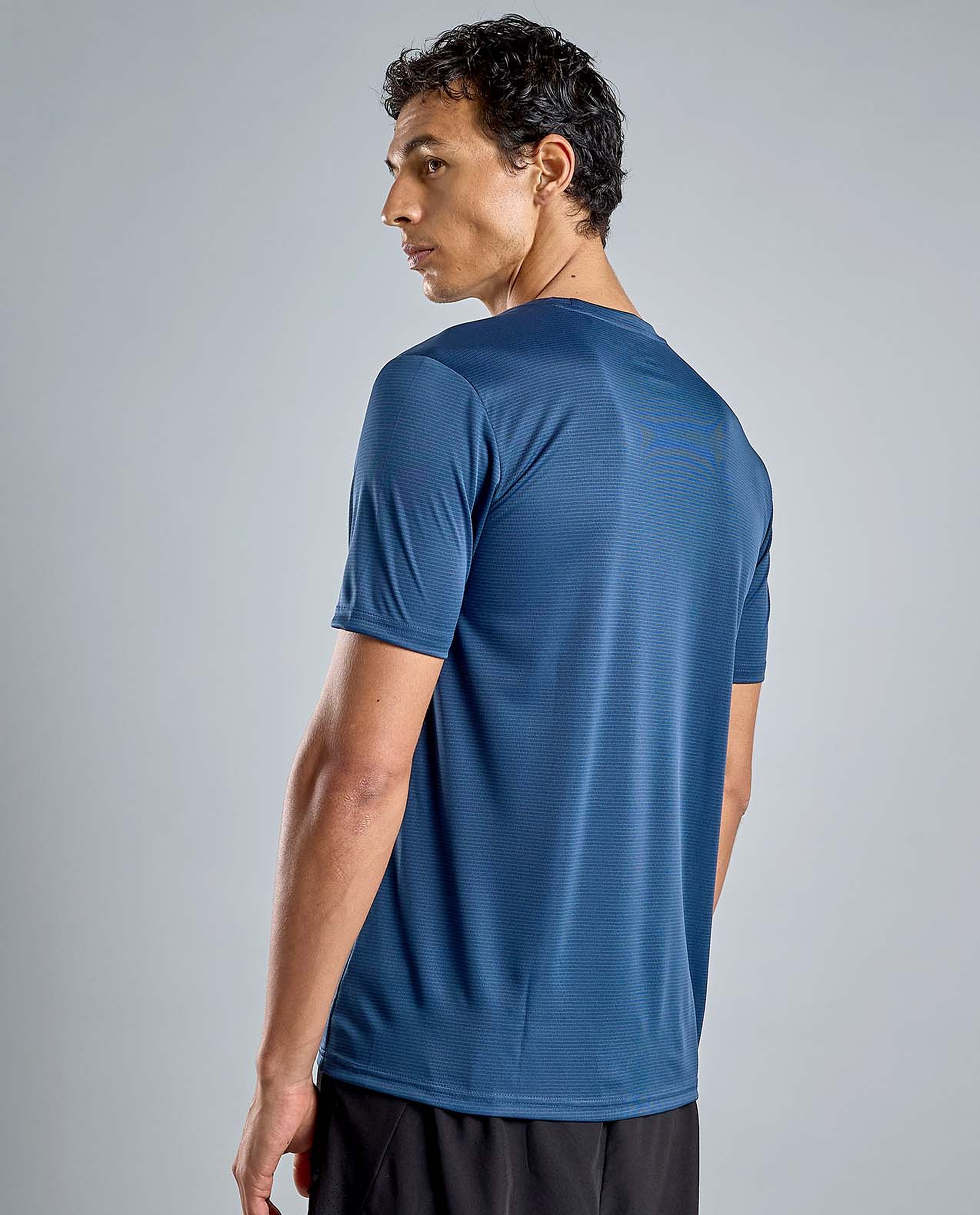 Printed Active T-Shirt with Crew Neck and Short Sleeves