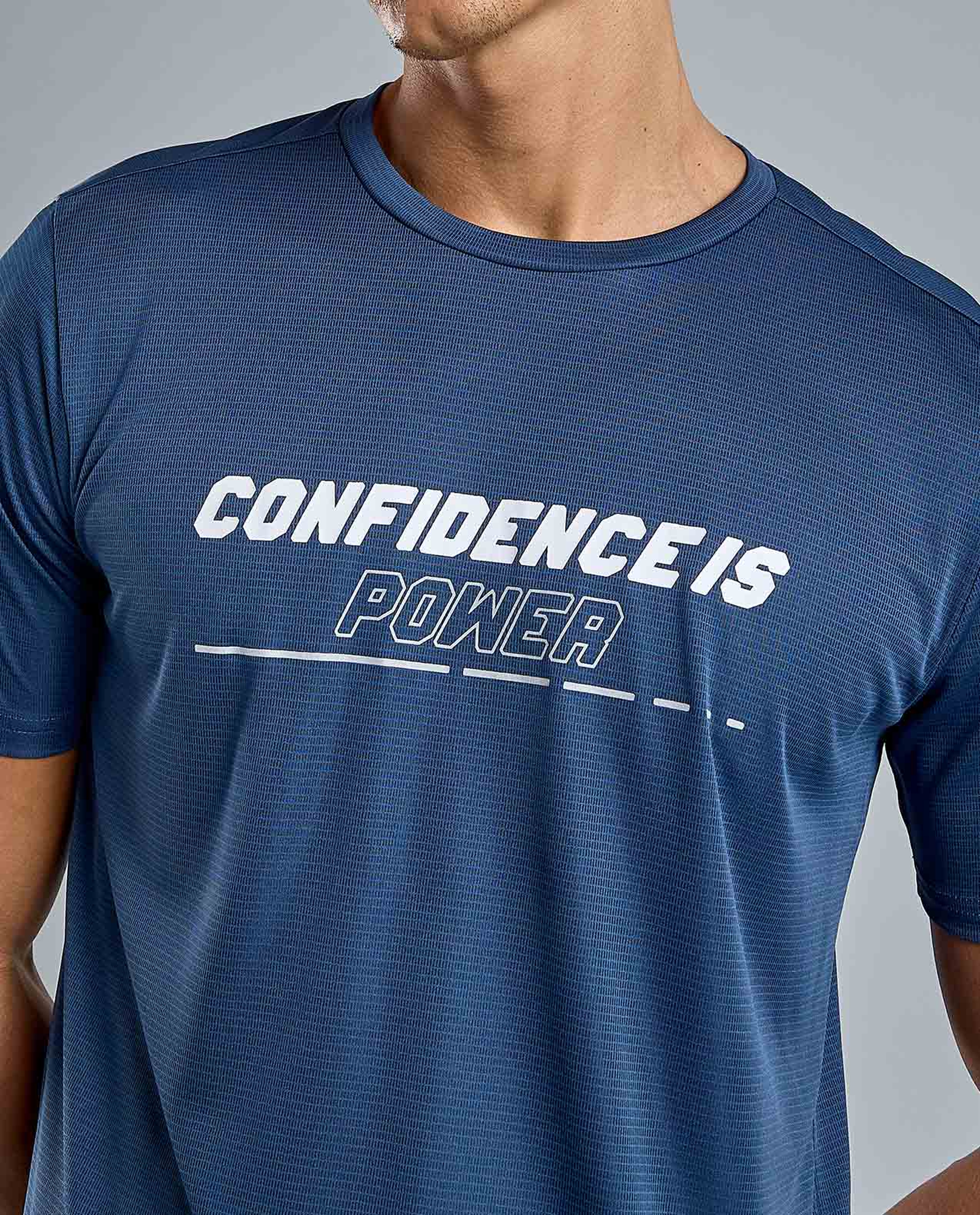 Printed Active T-Shirt with Crew Neck and Short Sleeves