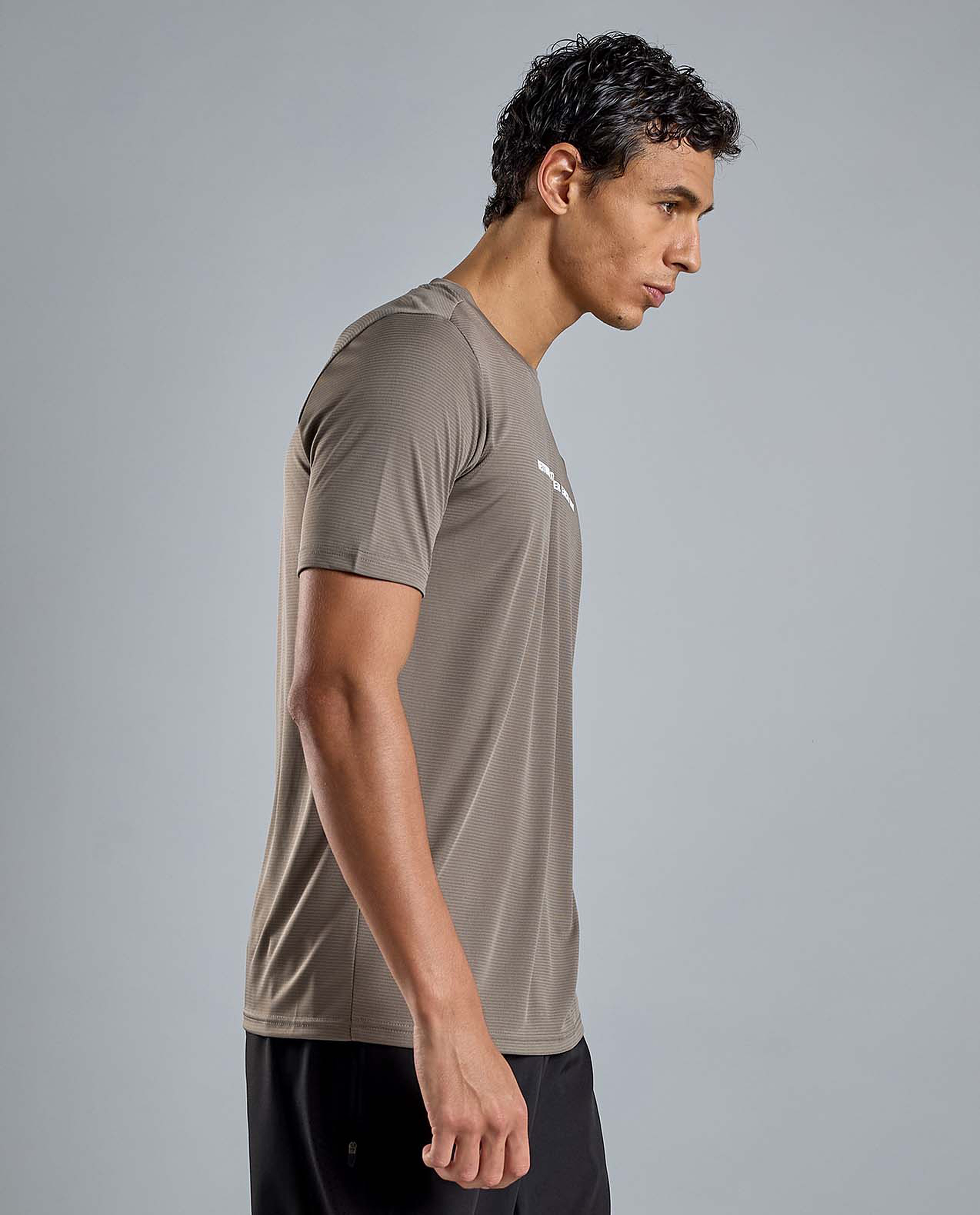 Printed Active T-Shirt with Crew Neck and Short Sleeves