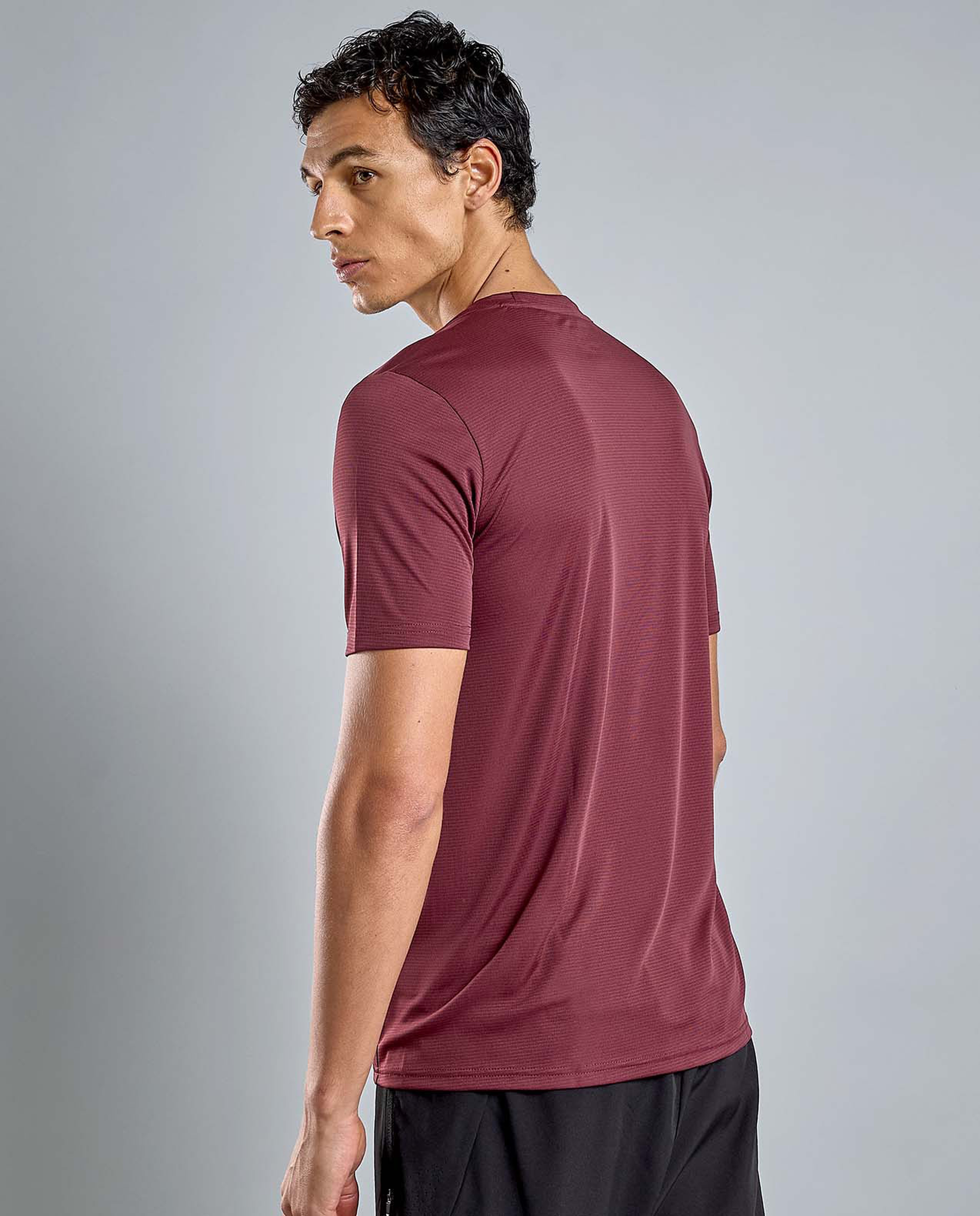 Printed Active T-Shirt with Crew Neck and Short Sleeves