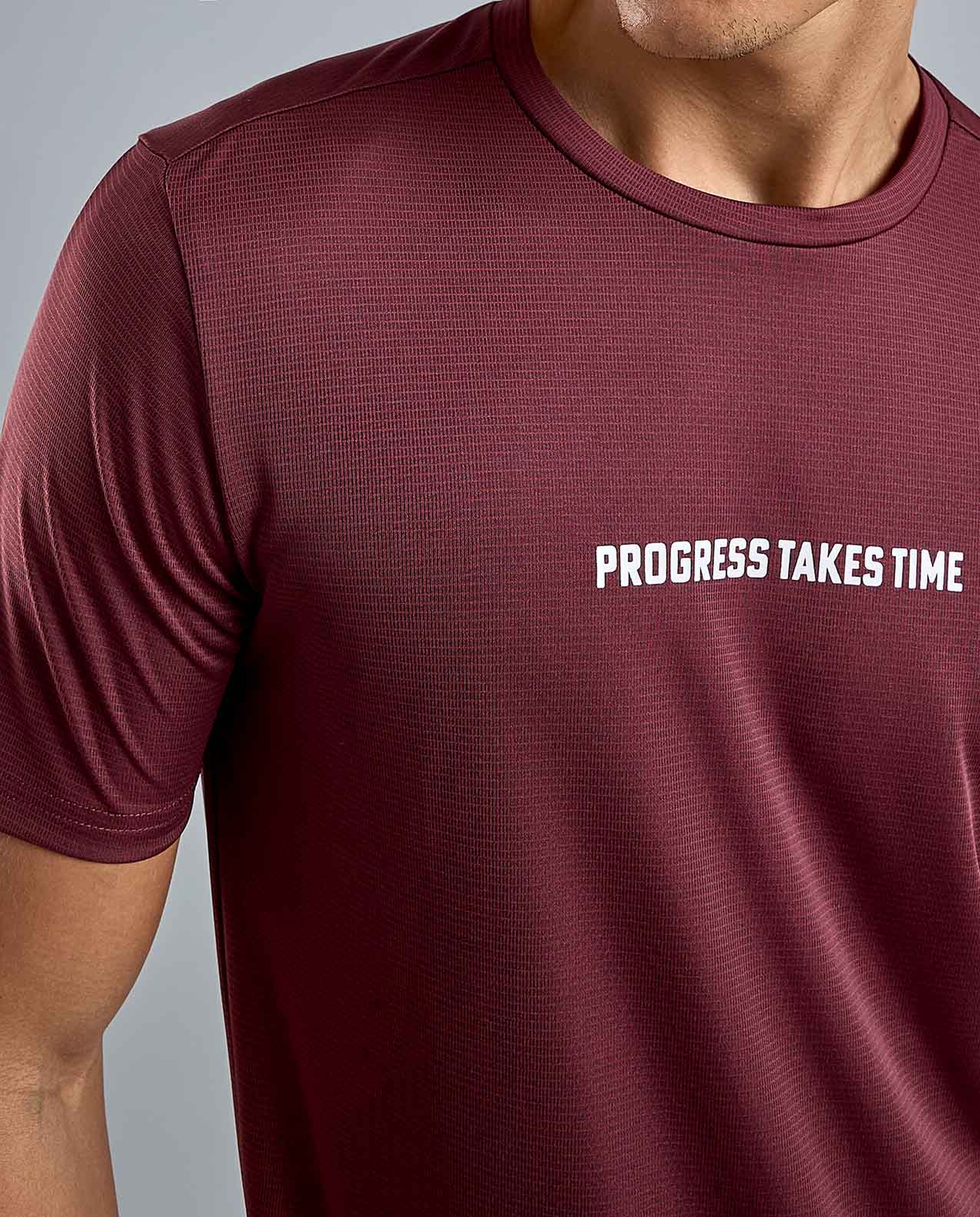 Printed Active T-Shirt with Crew Neck and Short Sleeves