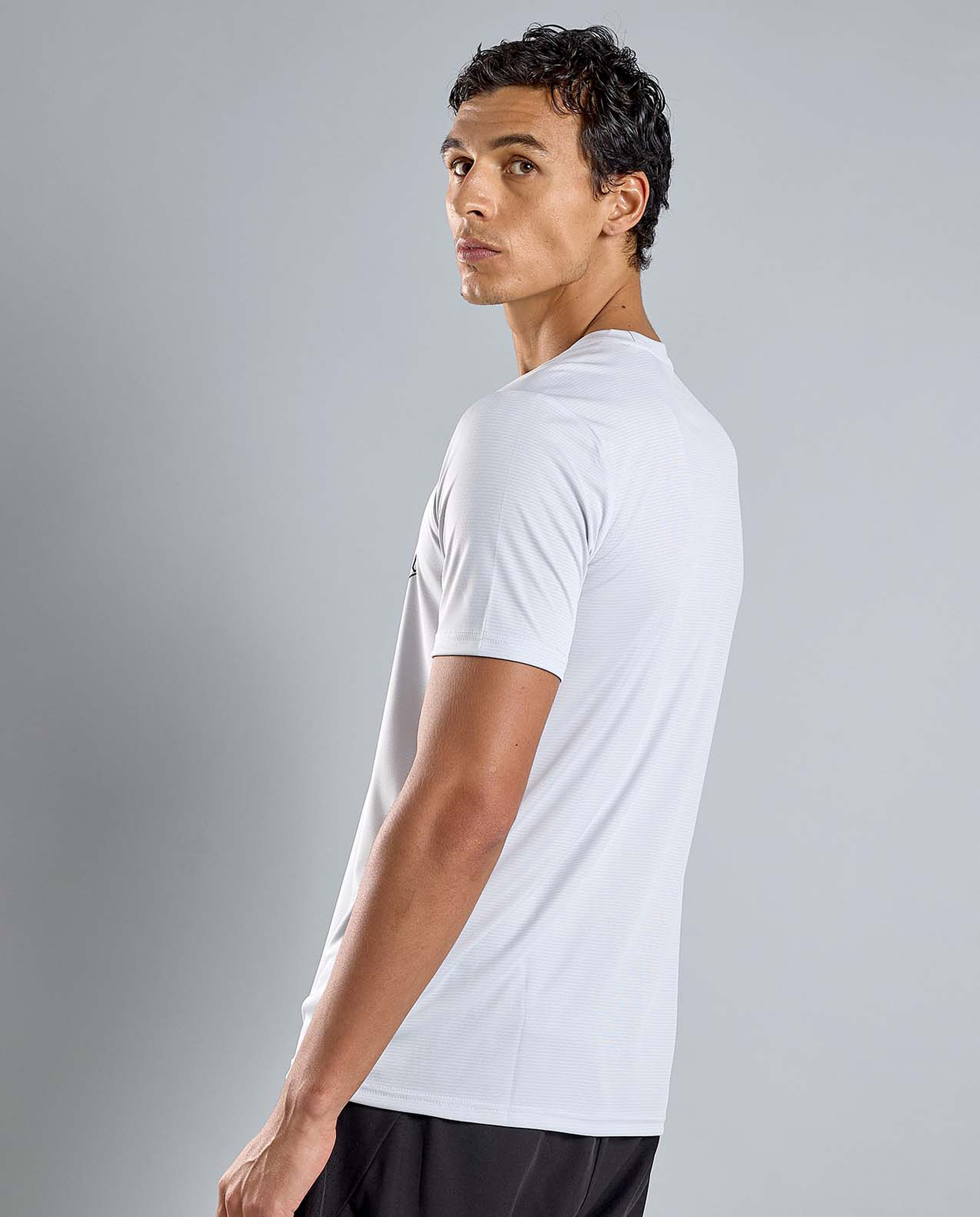 Printed Active T-Shirt with Crew Neck and Short Sleeves