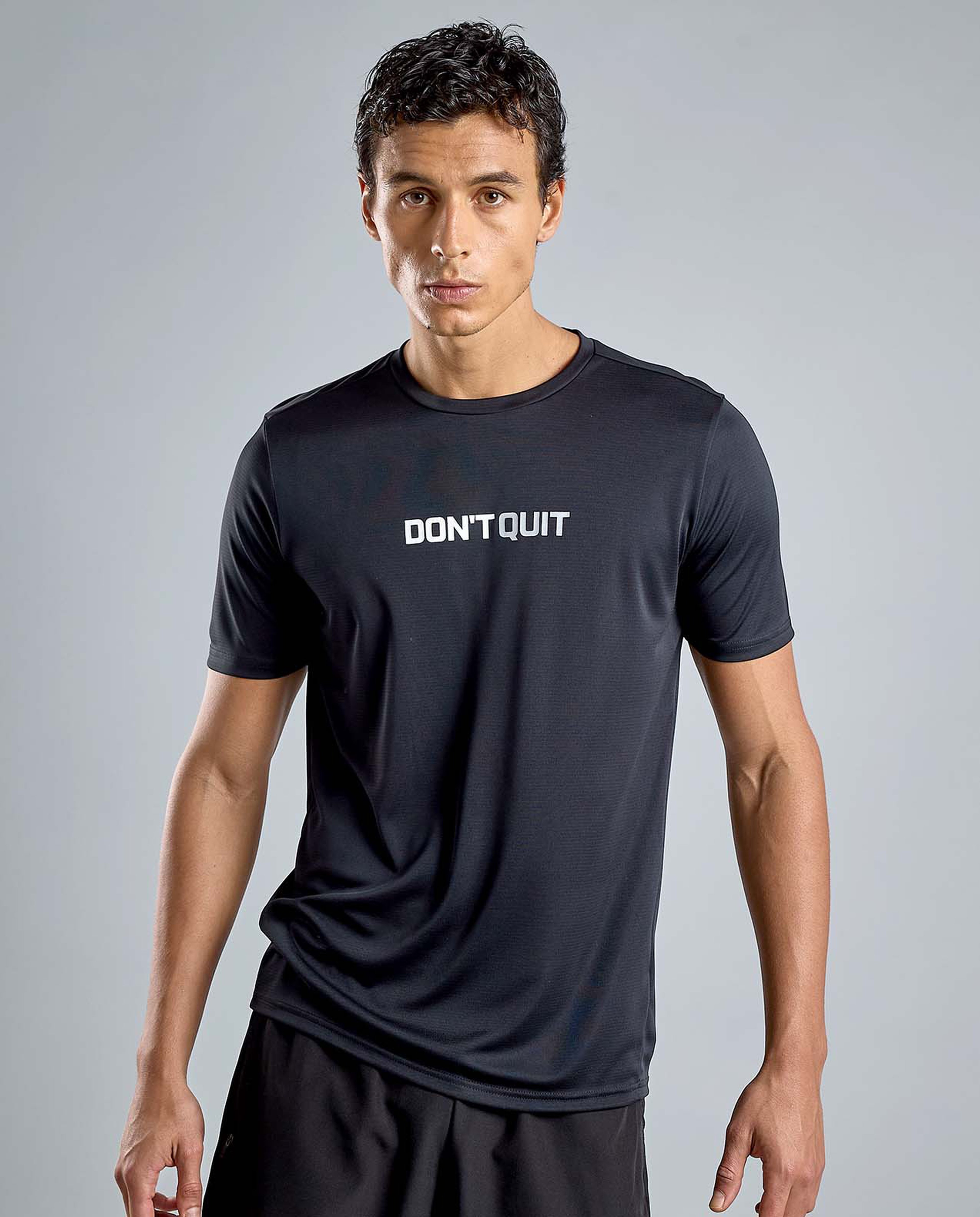 Printed Active T-Shirt with Crew Neck and Short Sleeves