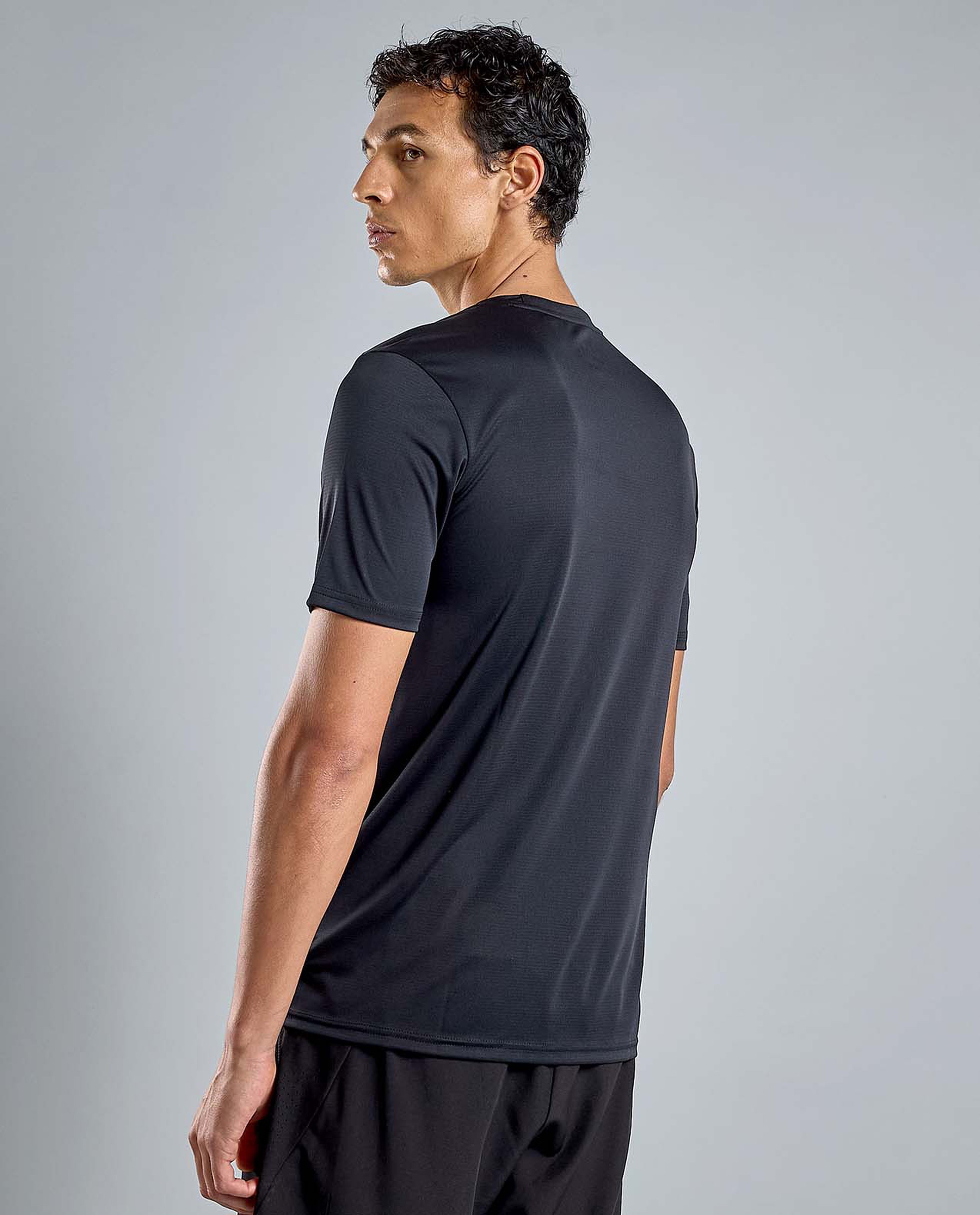 Printed Active T-Shirt with Crew Neck and Short Sleeves