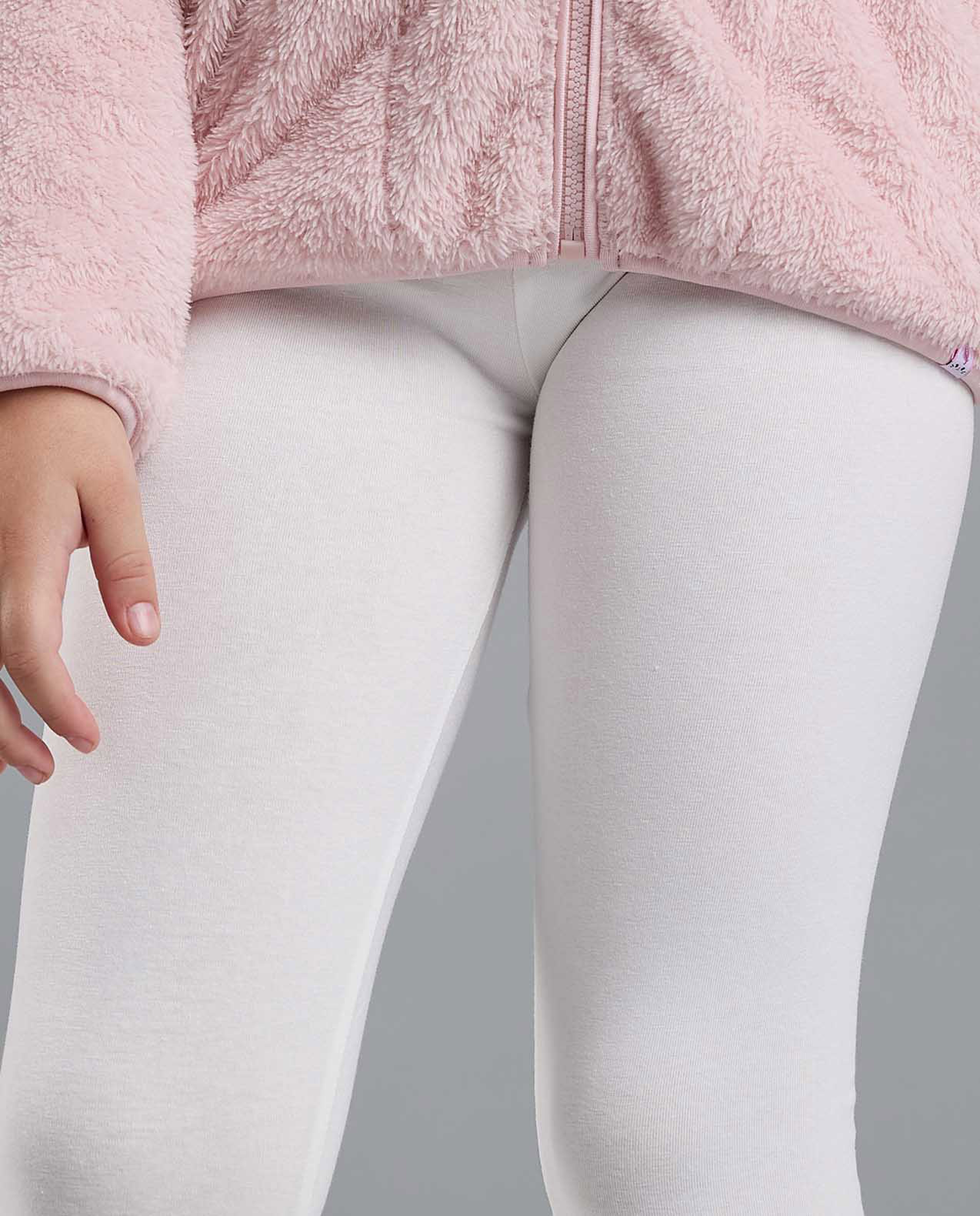 Solid Leggings with Elastic Waist