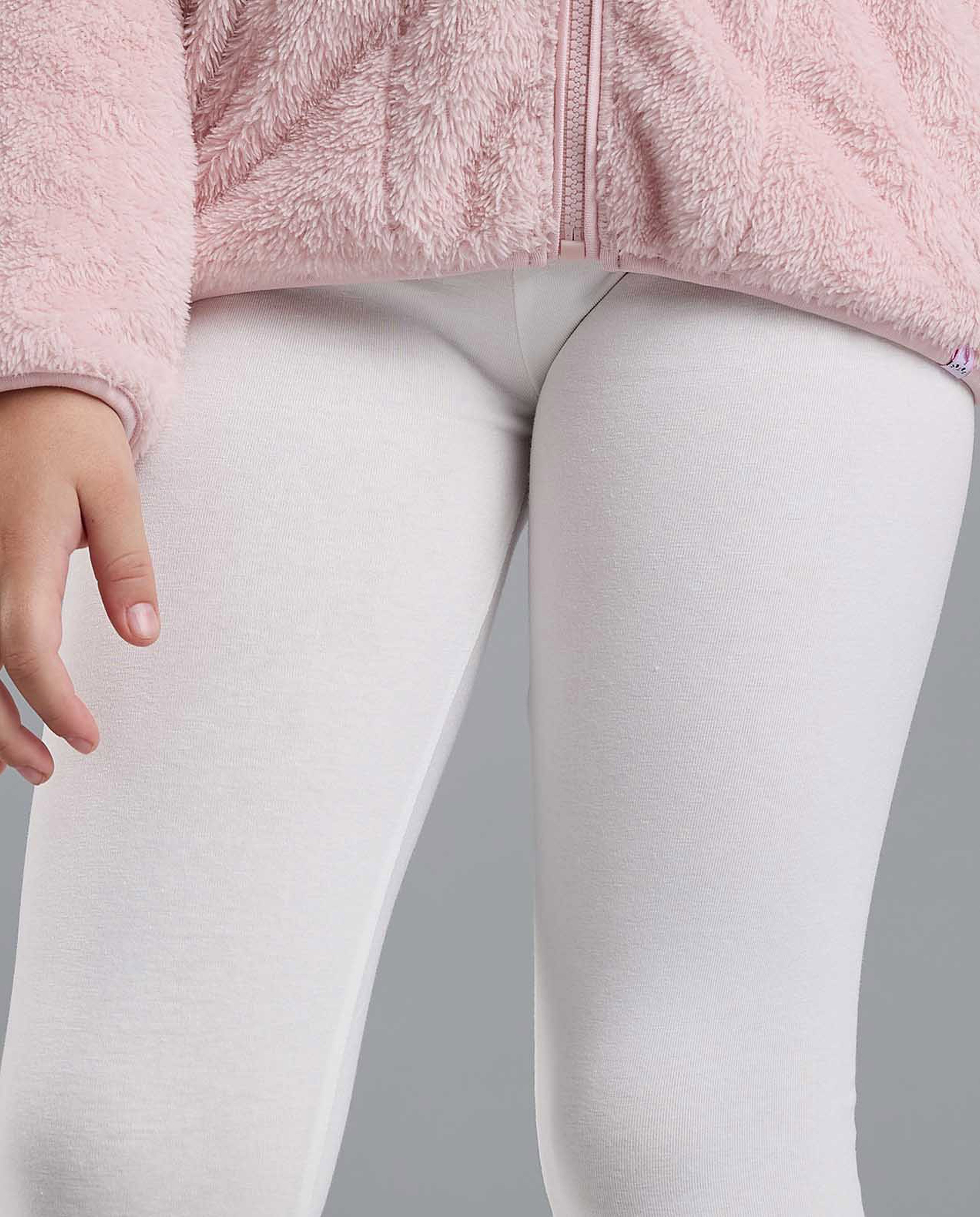 Solid Leggings with Elastic Waist