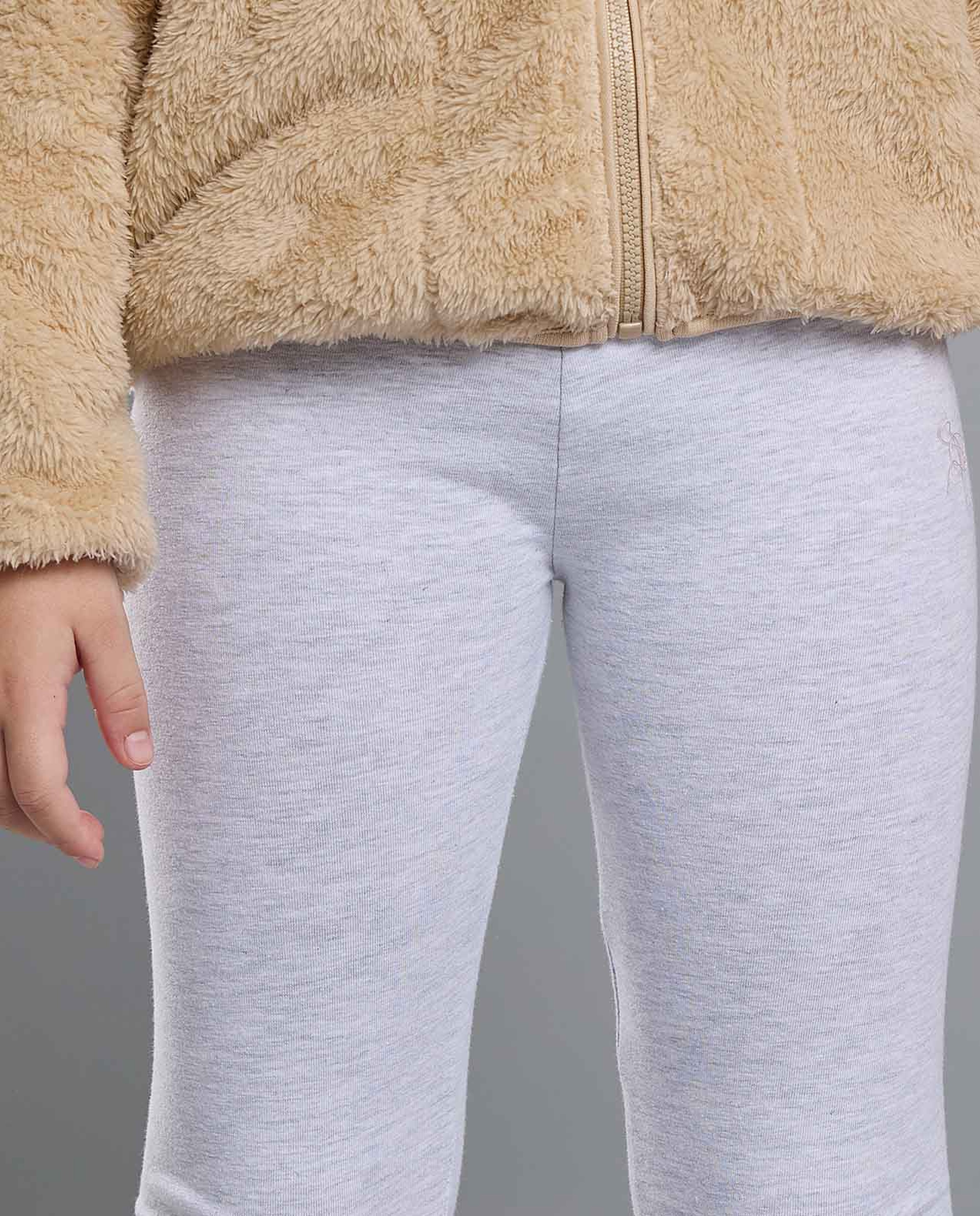 Solid Leggings with Elastic Waist