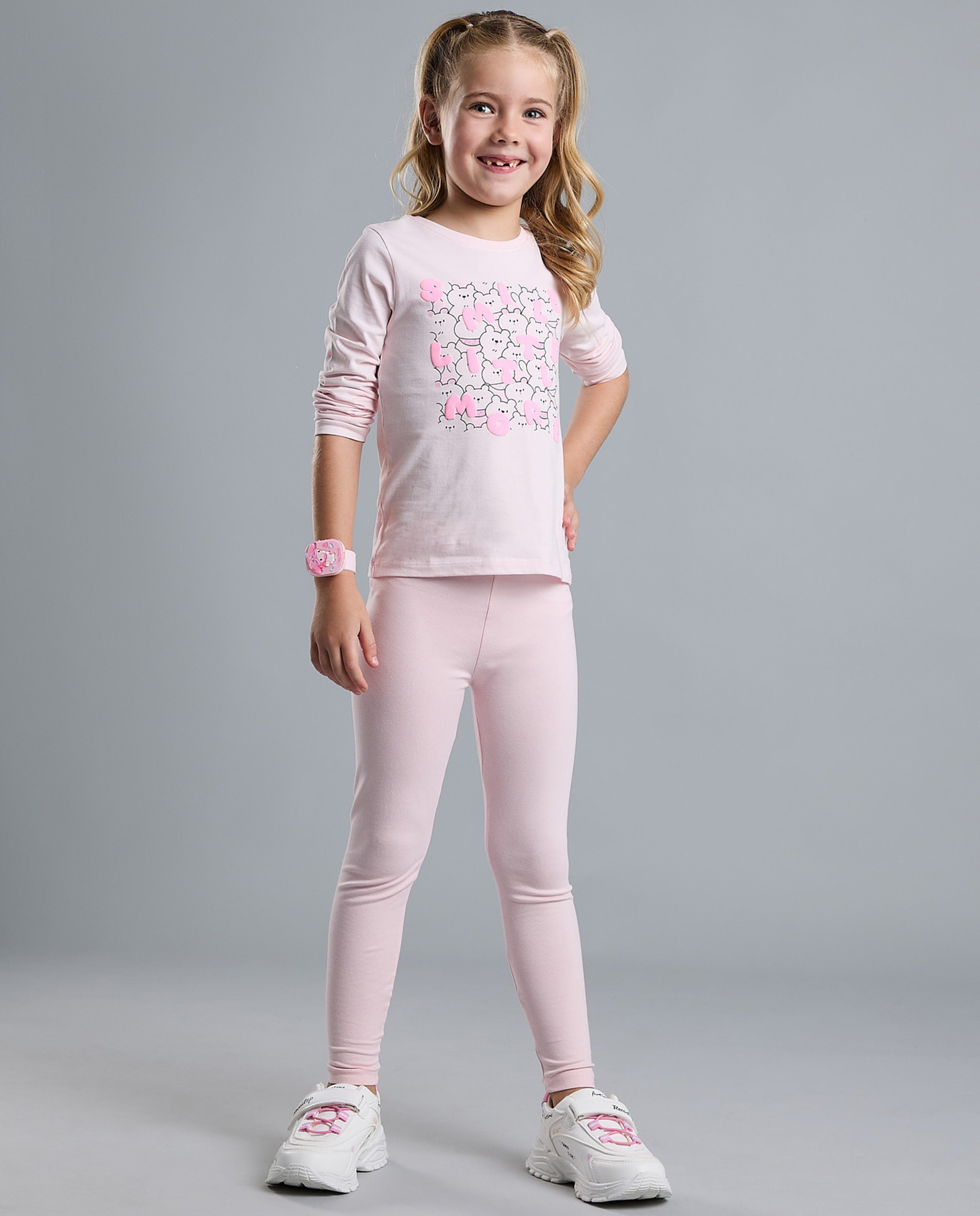 Solid Leggings with Elastic Waist