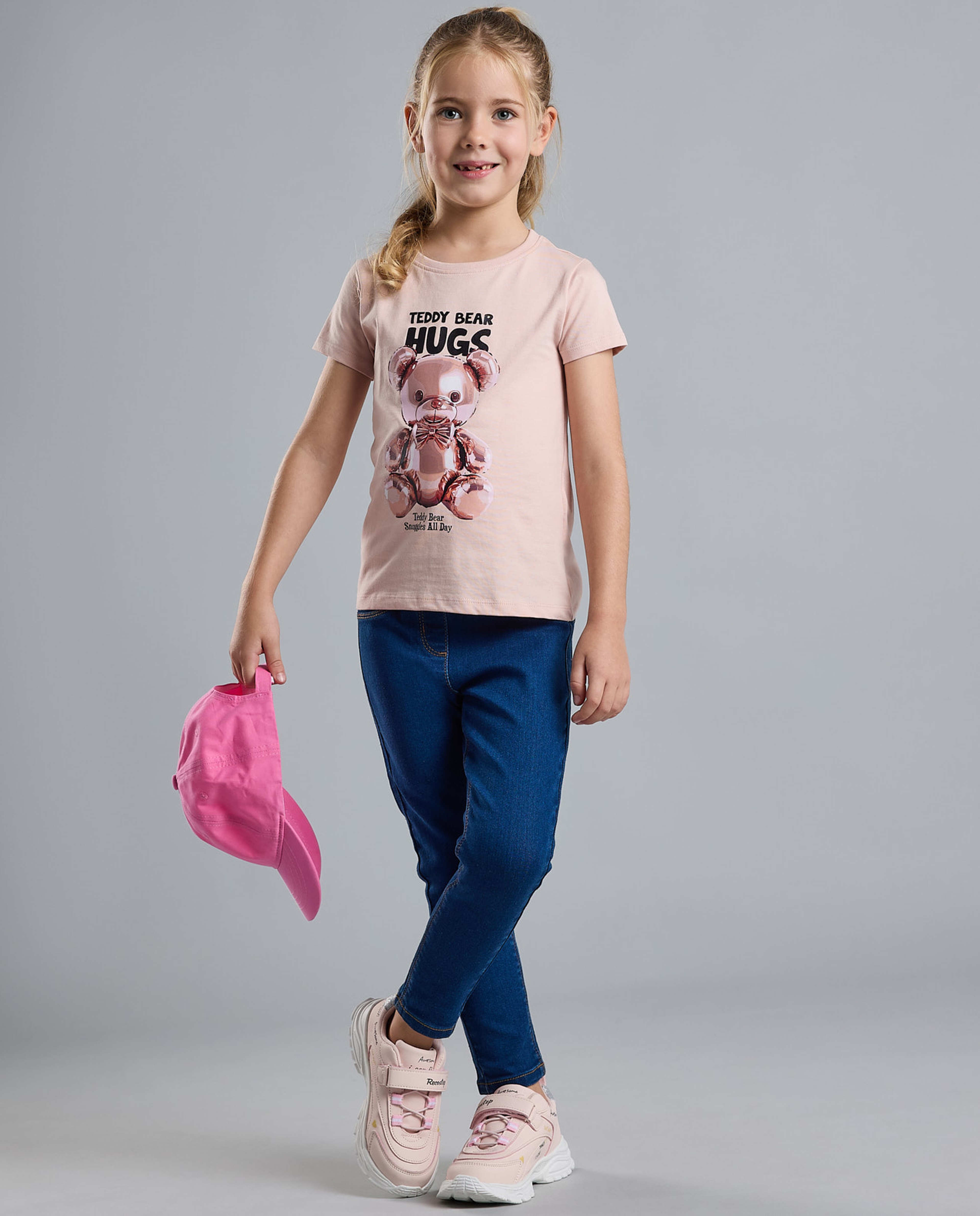 Printed T-Shirt with Crew Neck and Short Sleeves