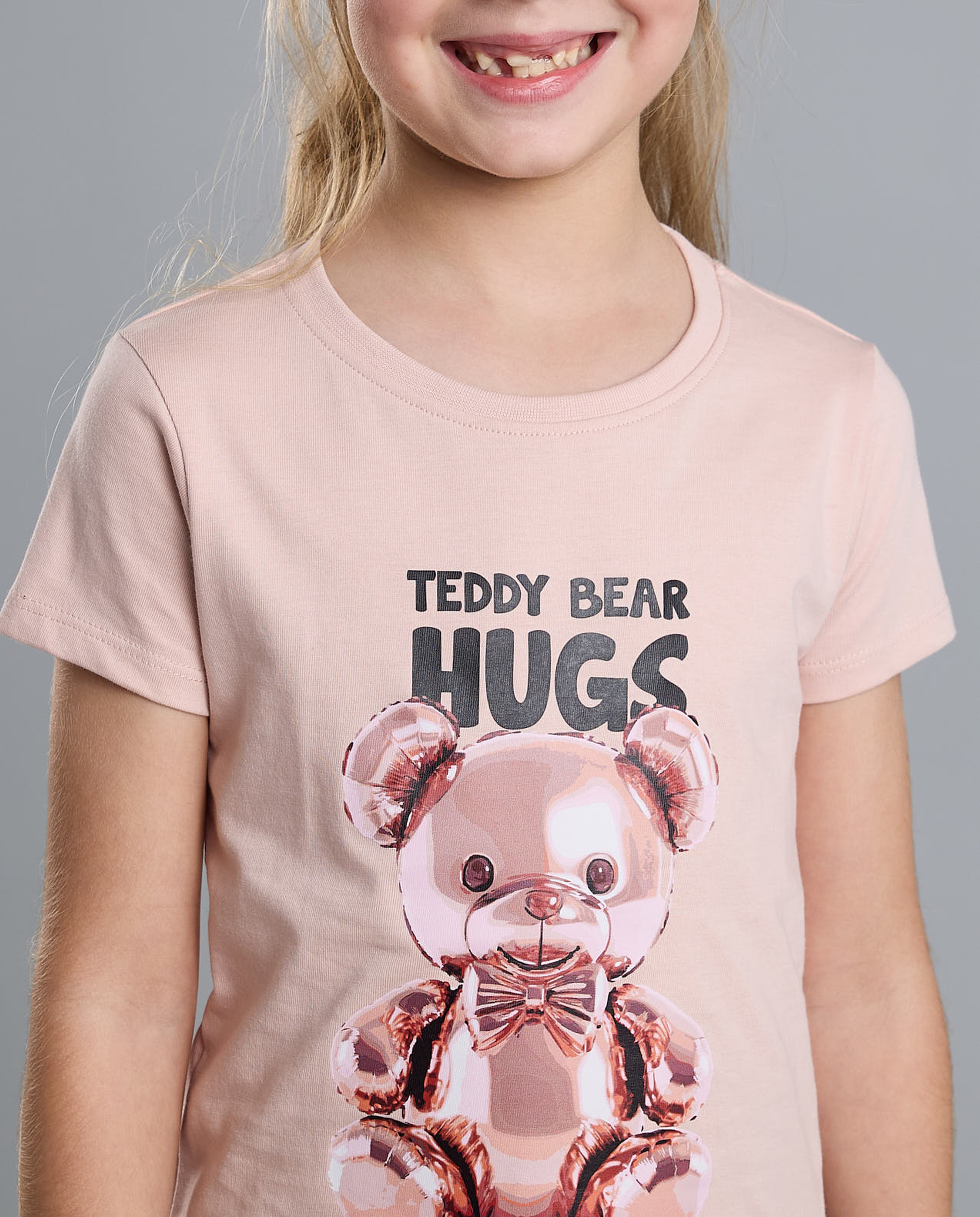 Printed T-Shirt with Crew Neck and Short Sleeves