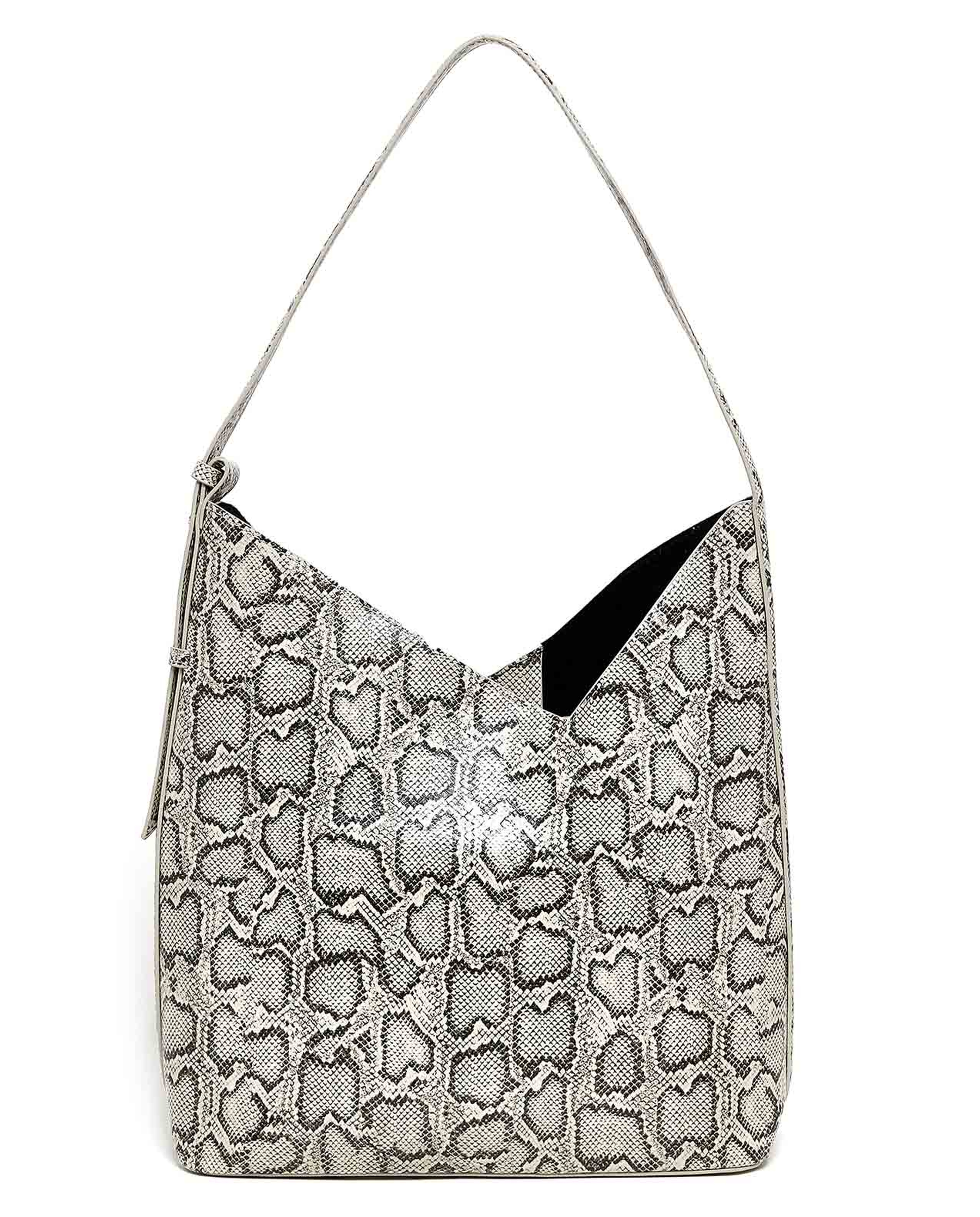 Snakeskin Shoulder Bag and Pouch Set