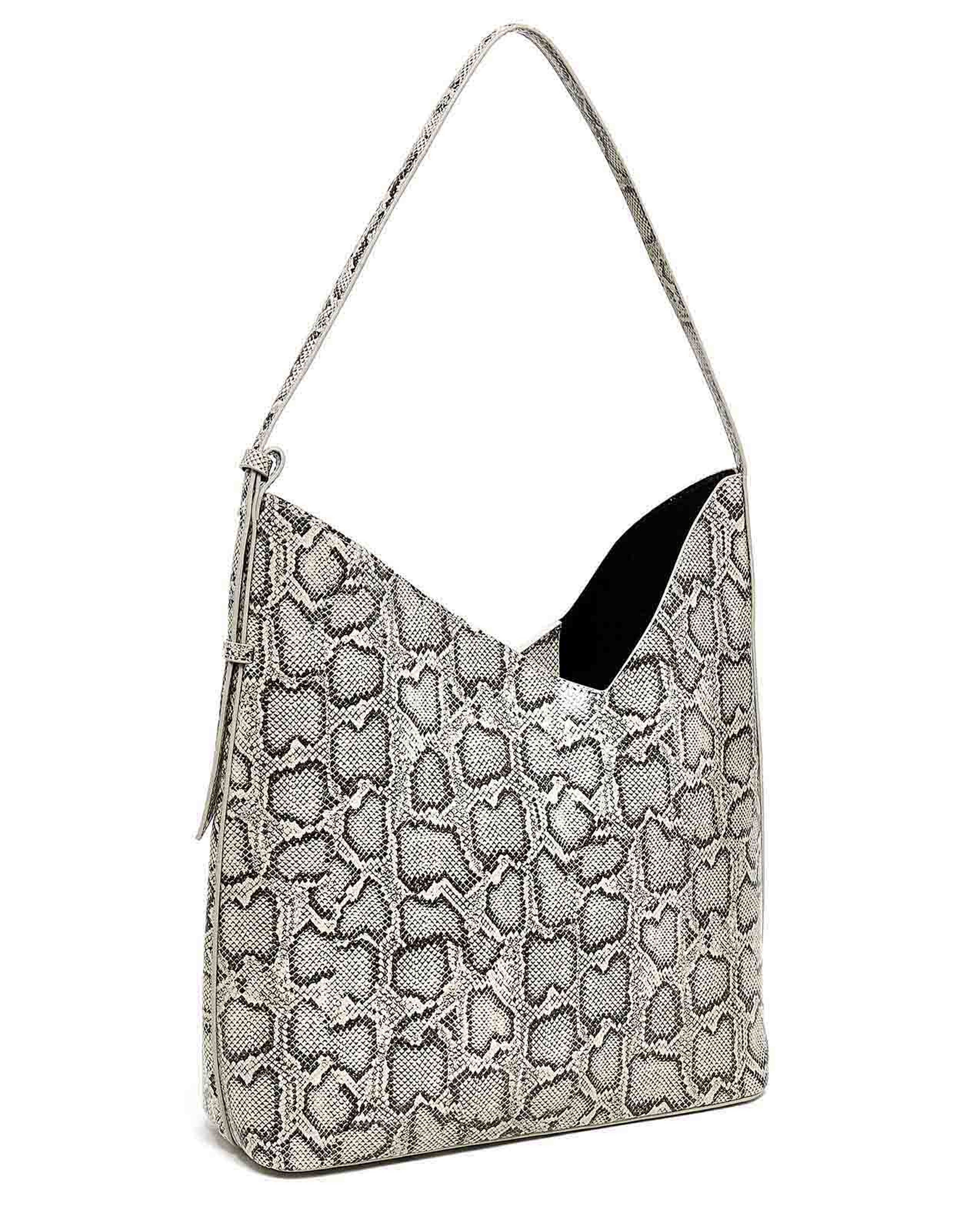 Snakeskin Shoulder Bag and Pouch Set