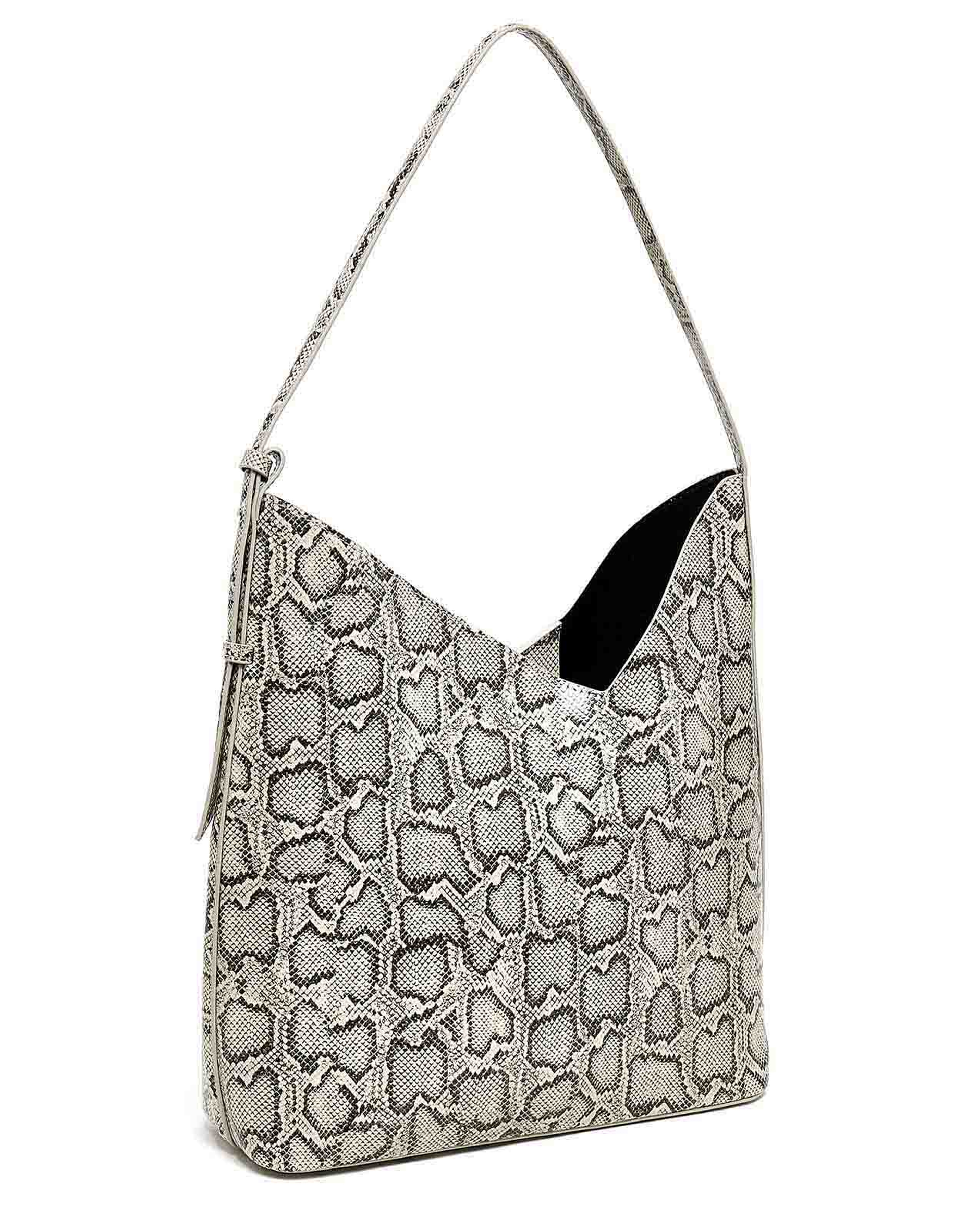 Snakeskin Shoulder Bag and Pouch Set