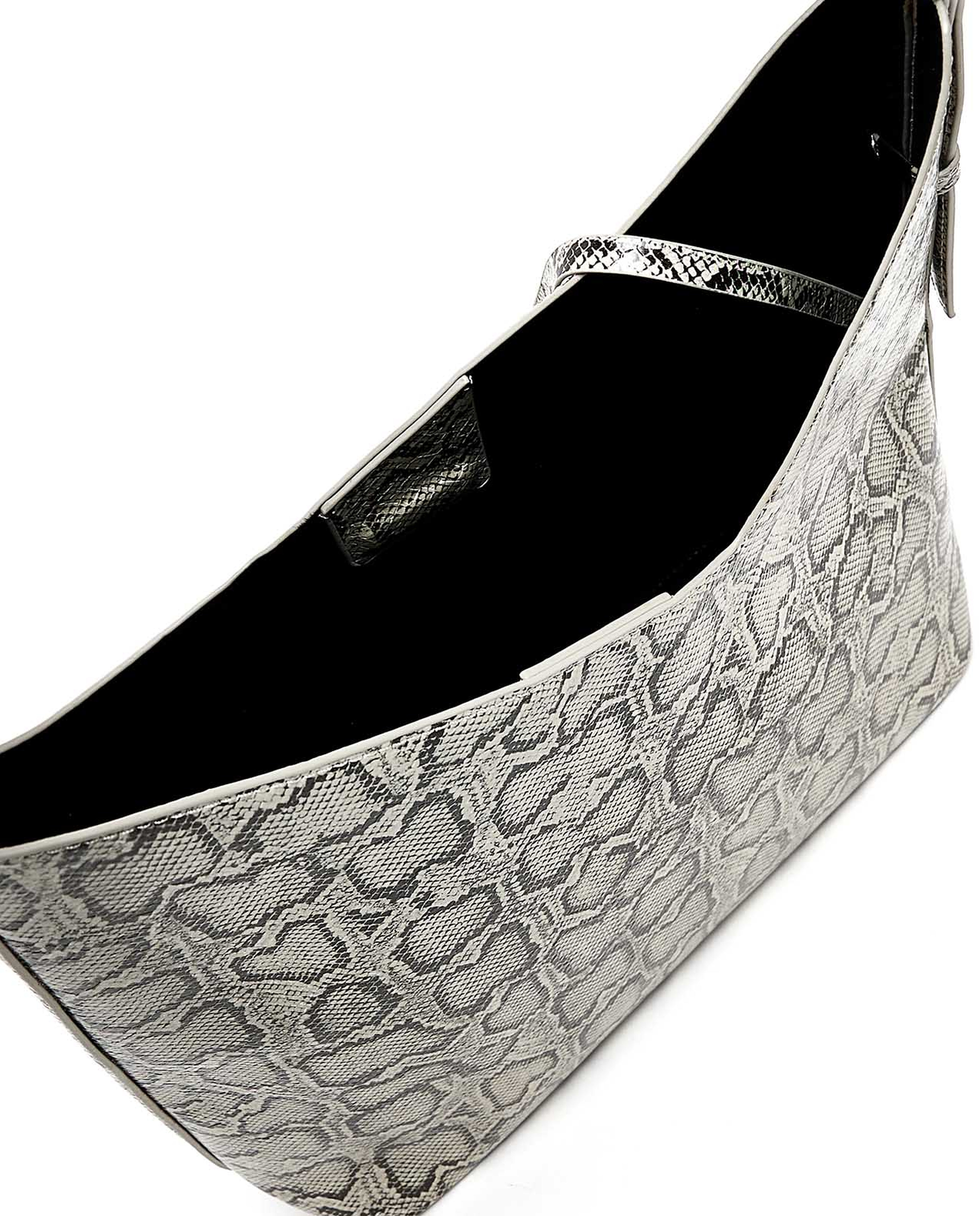 Snakeskin Shoulder Bag and Pouch Set