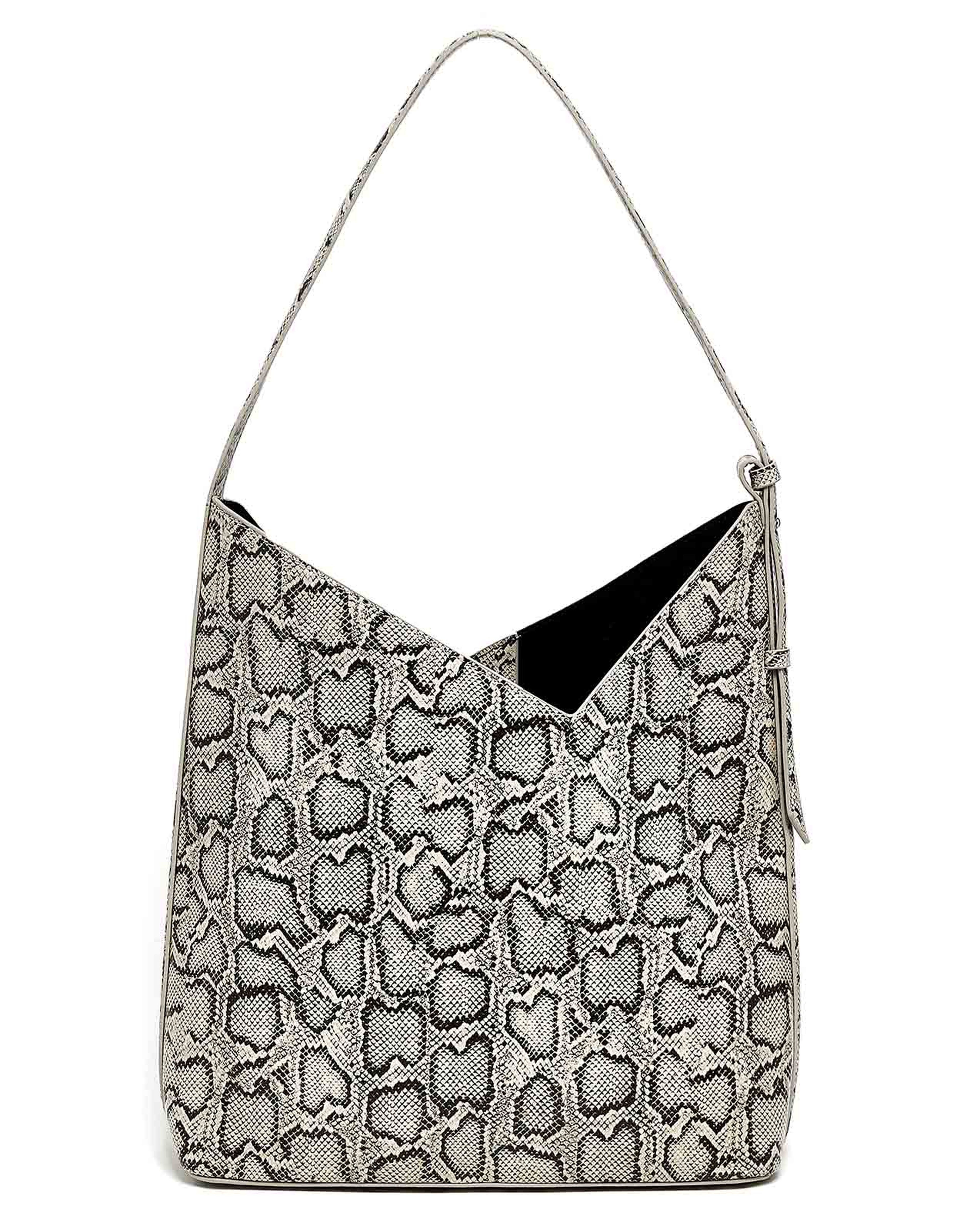 Snakeskin Shoulder Bag and Pouch Set