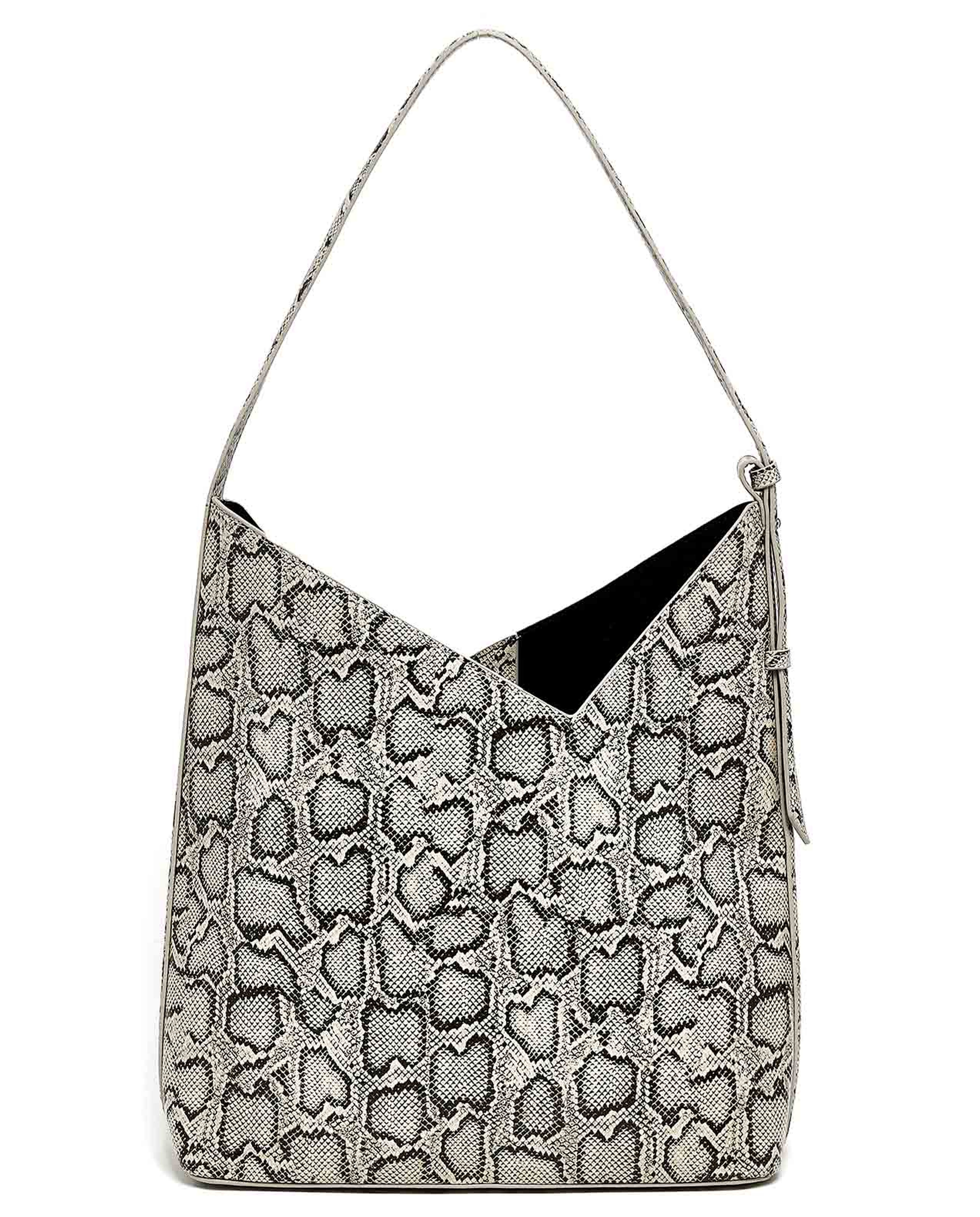 Snakeskin Shoulder Bag and Pouch Set