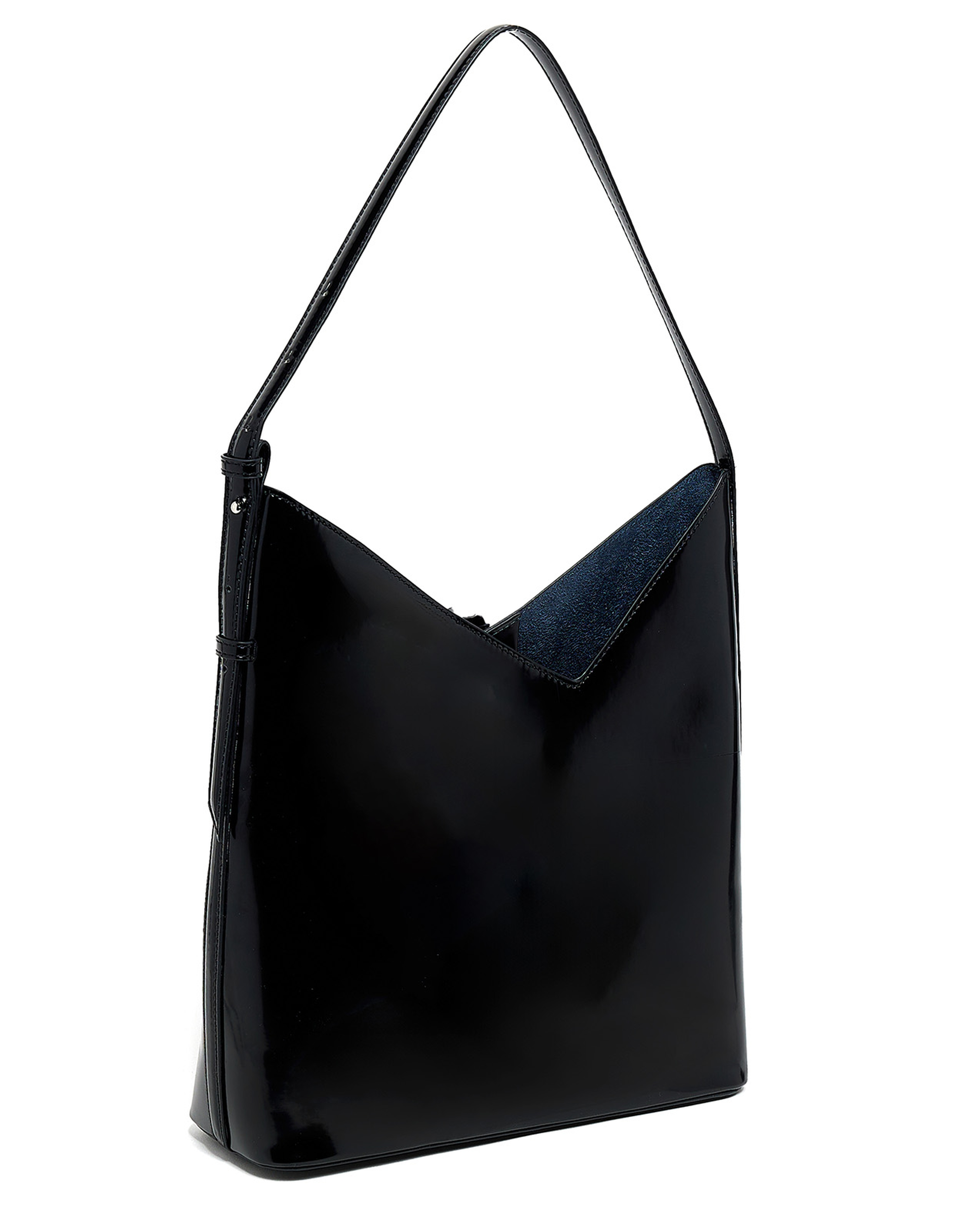 Glossy Shoulder Bag and Pouch Set