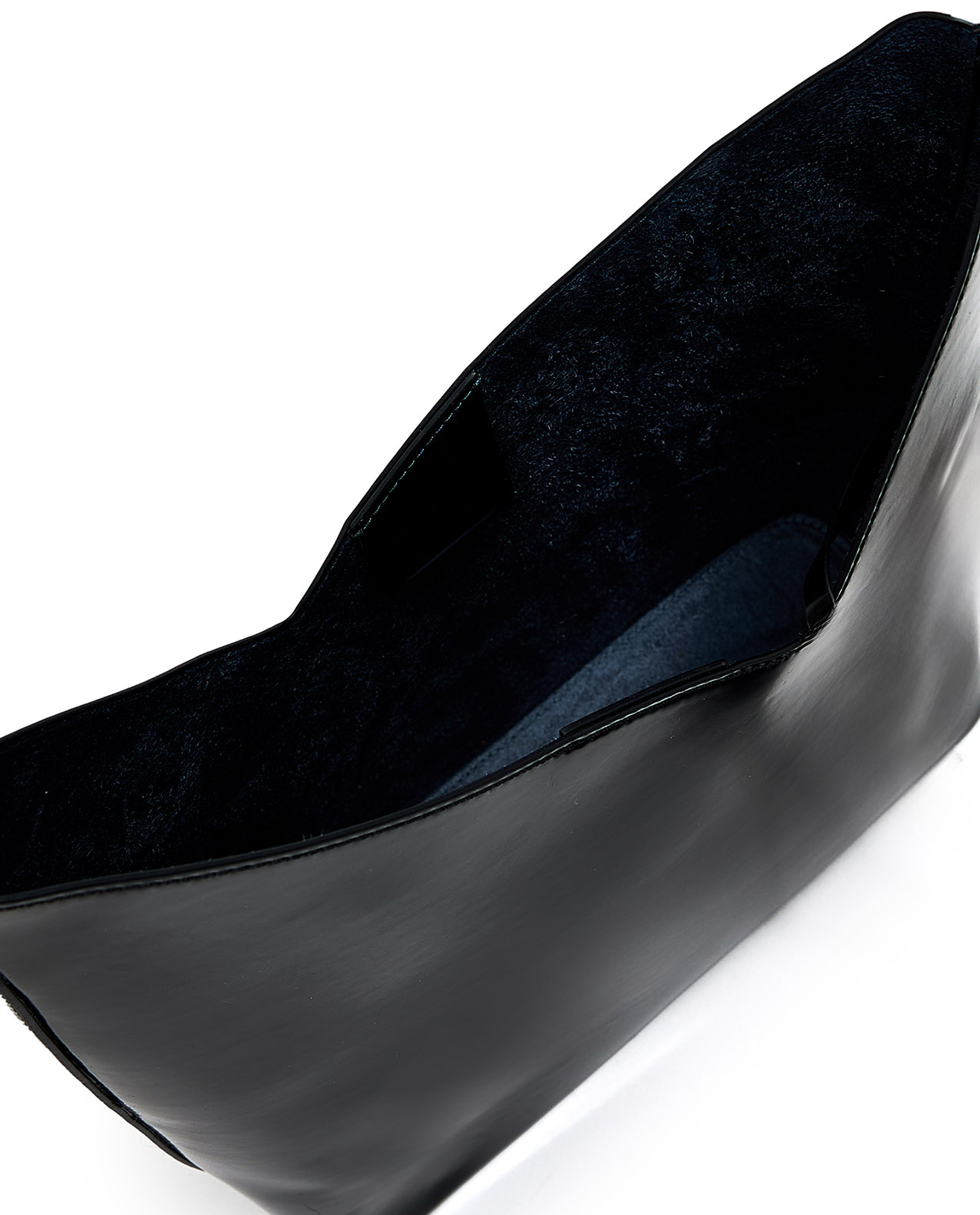 Glossy Shoulder Bag and Pouch Set