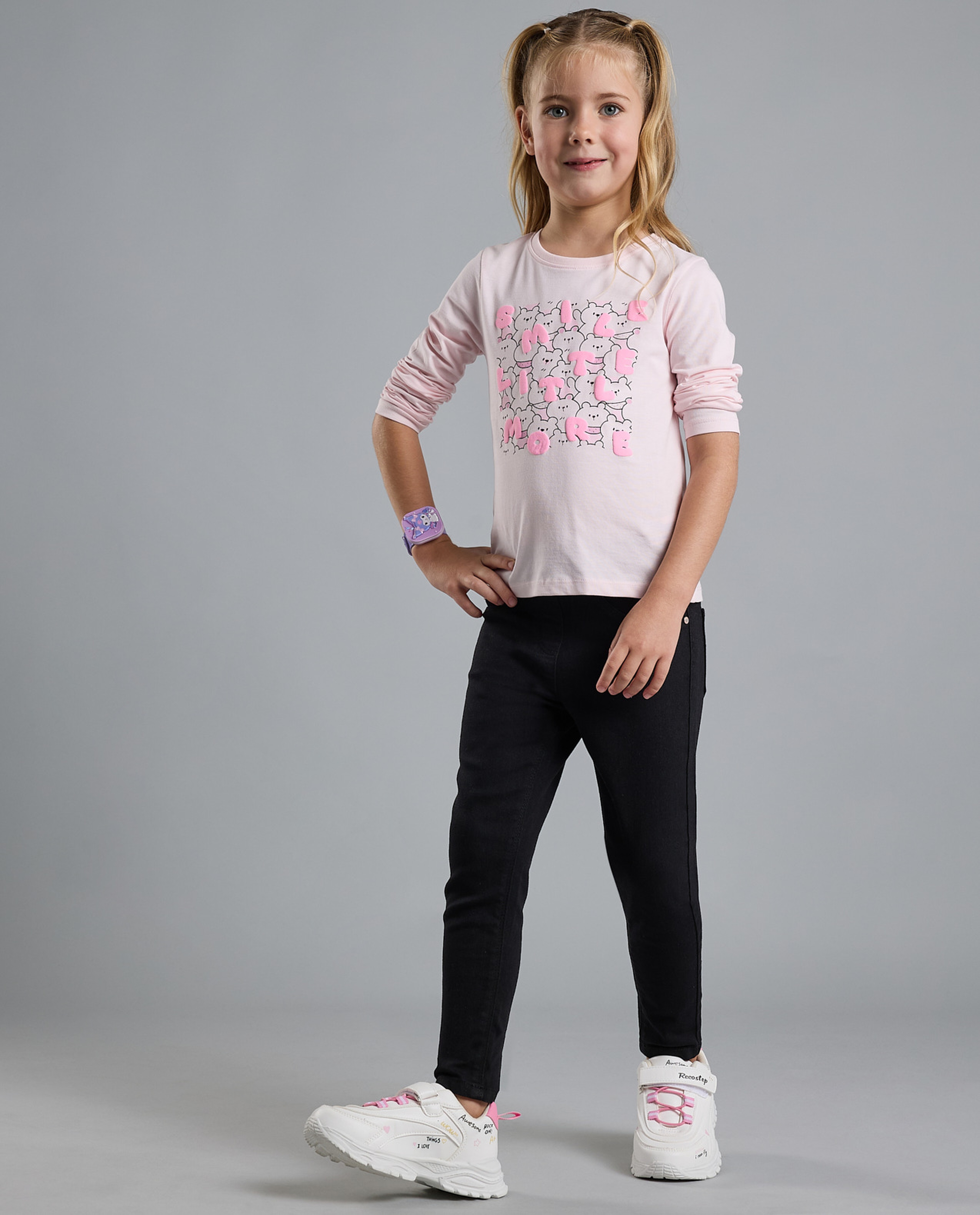 Solid Jeggings with Elastic Waist