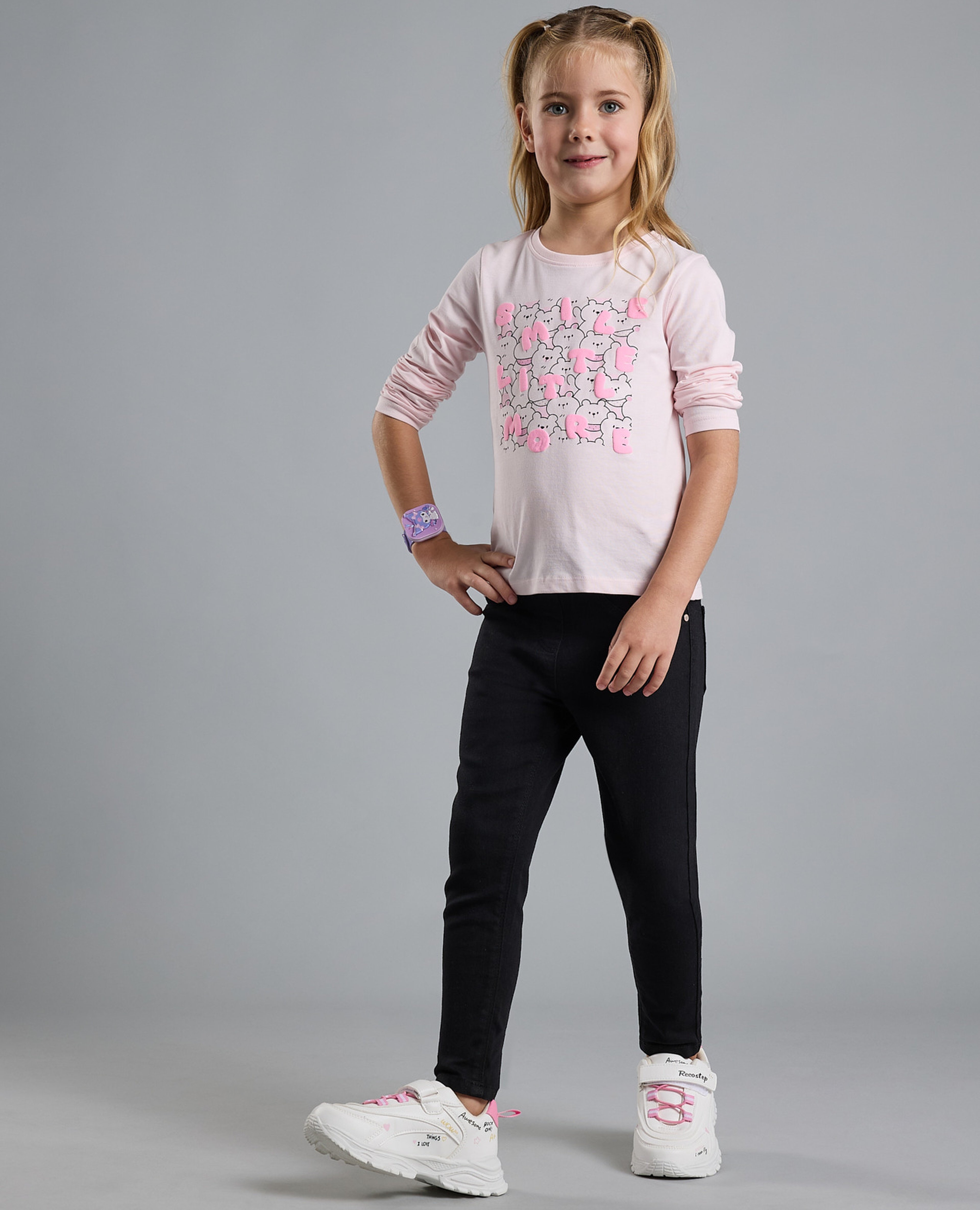 بنطال جينز ضيق  بخصر مطاطي