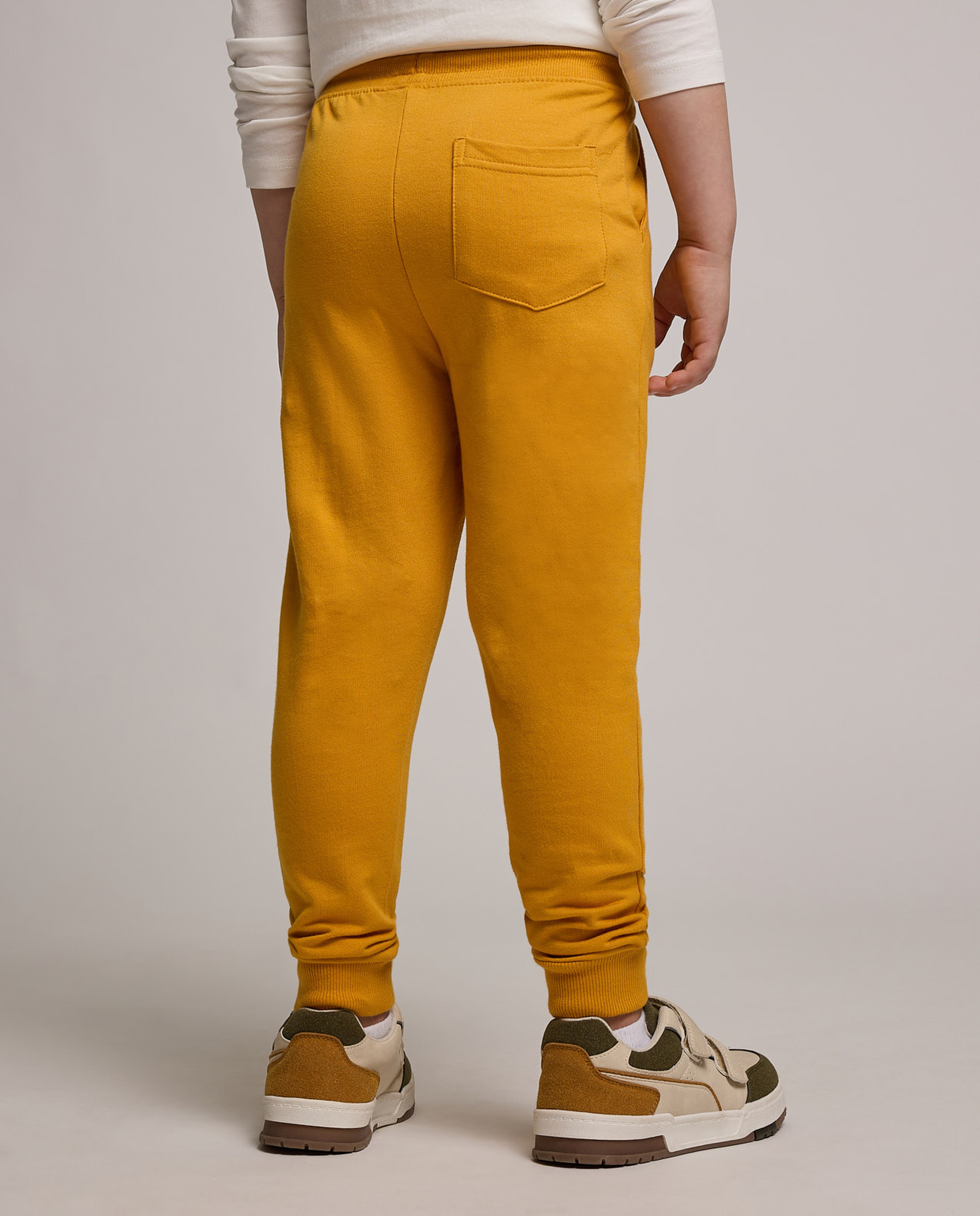 Solid Joggers with Drawstring Waist