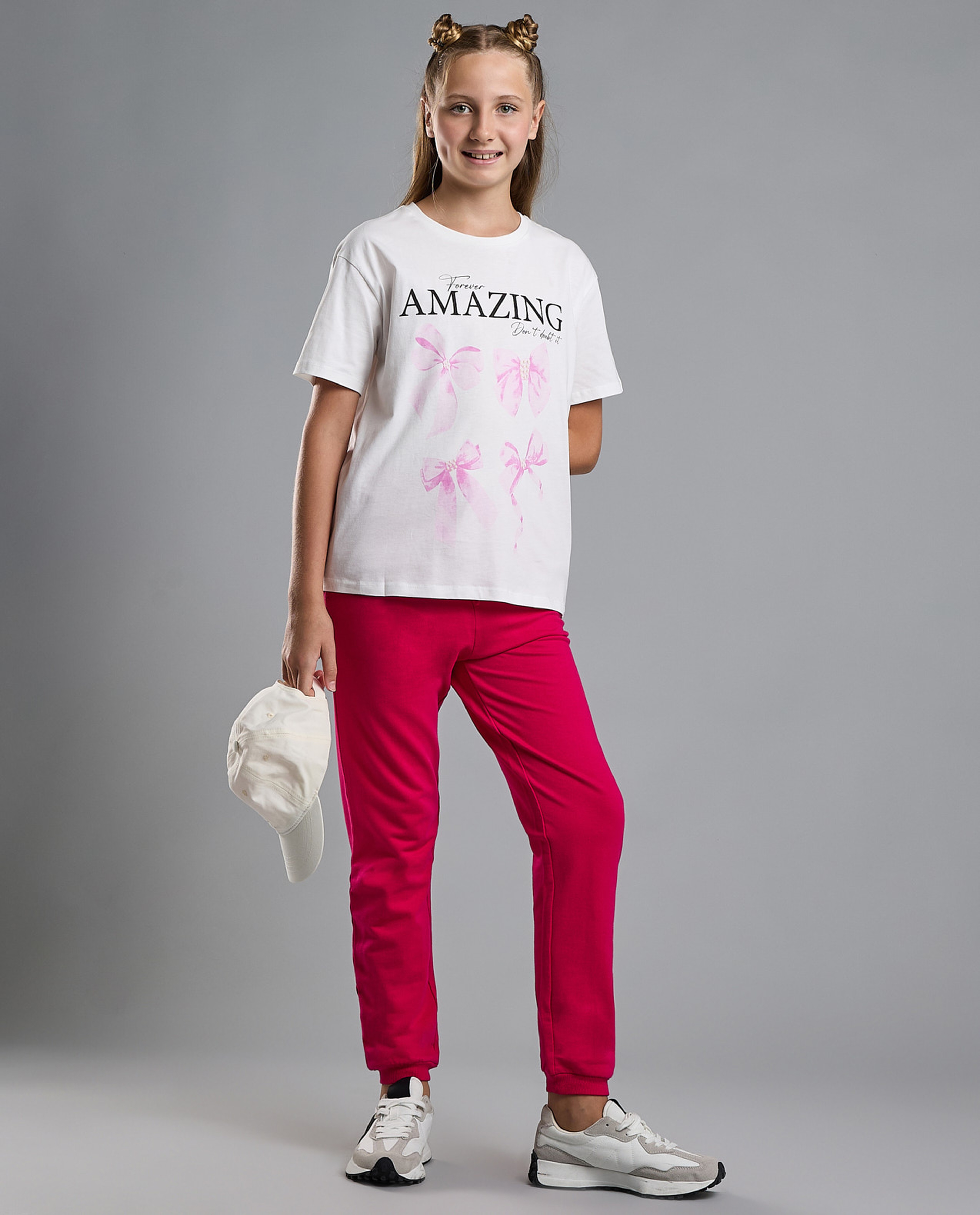 Printed T-Shirt with Crew Neck and Short Sleeves