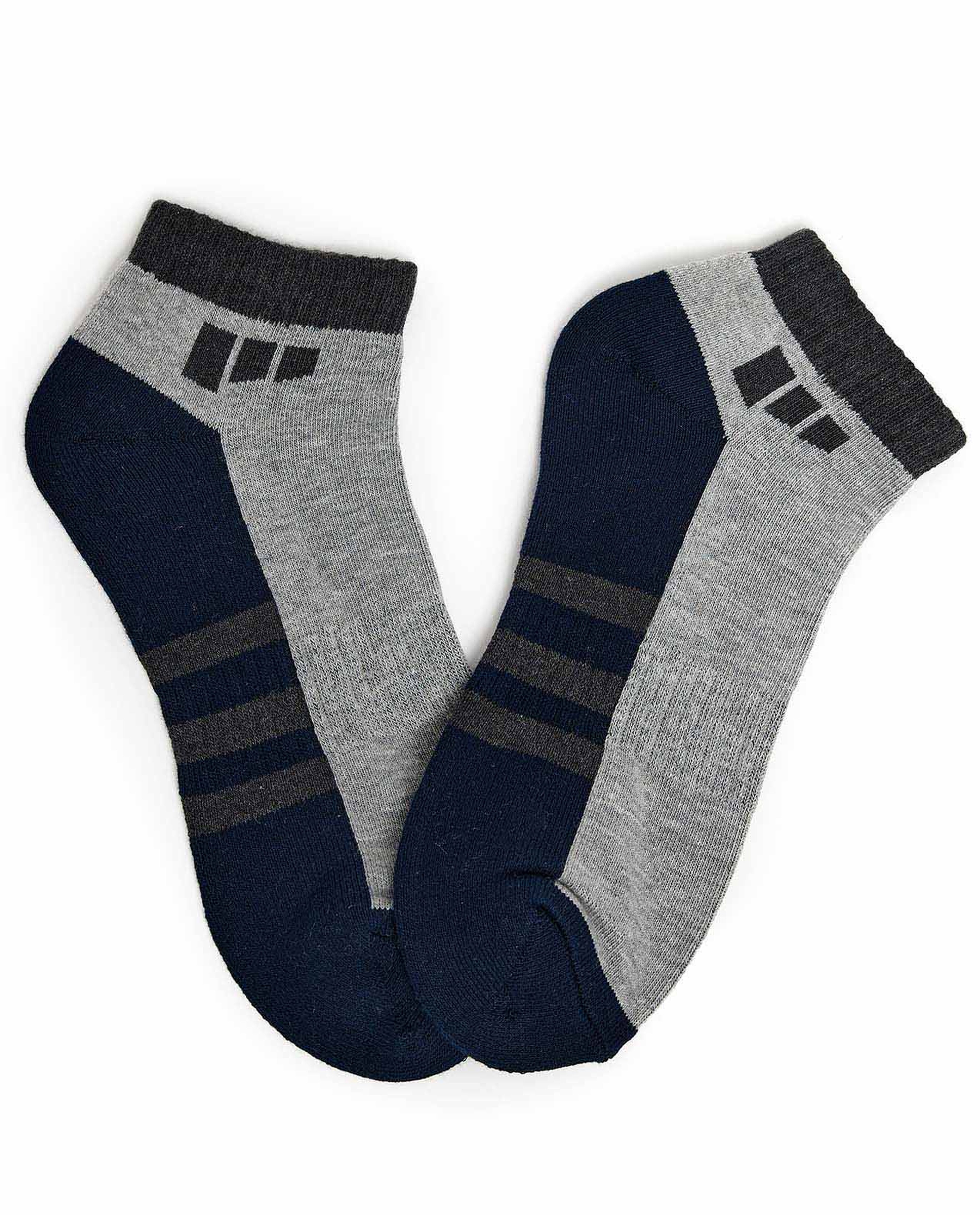3 Pack Patterned Ankle Socks