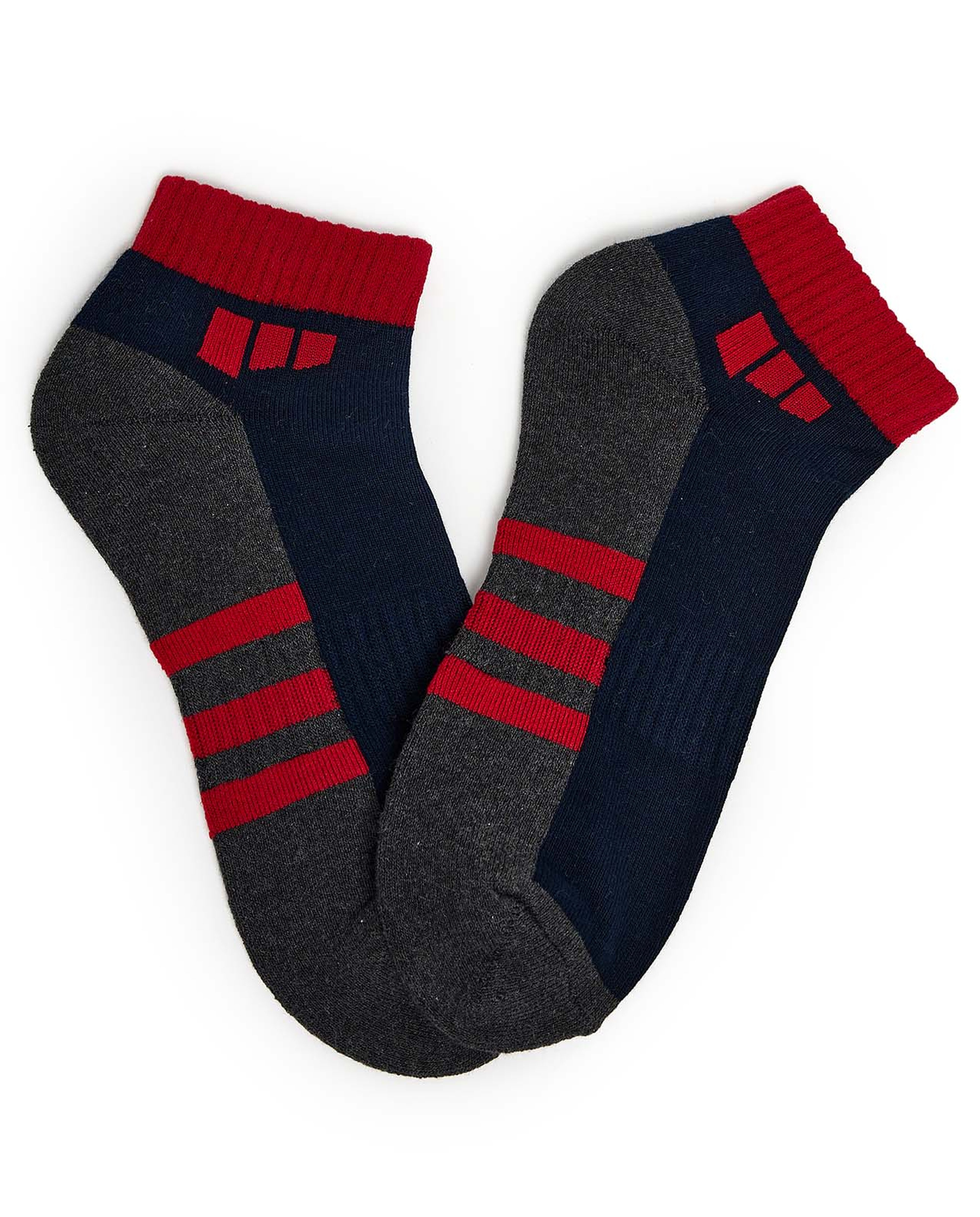 3 Pack Patterned Ankle Socks