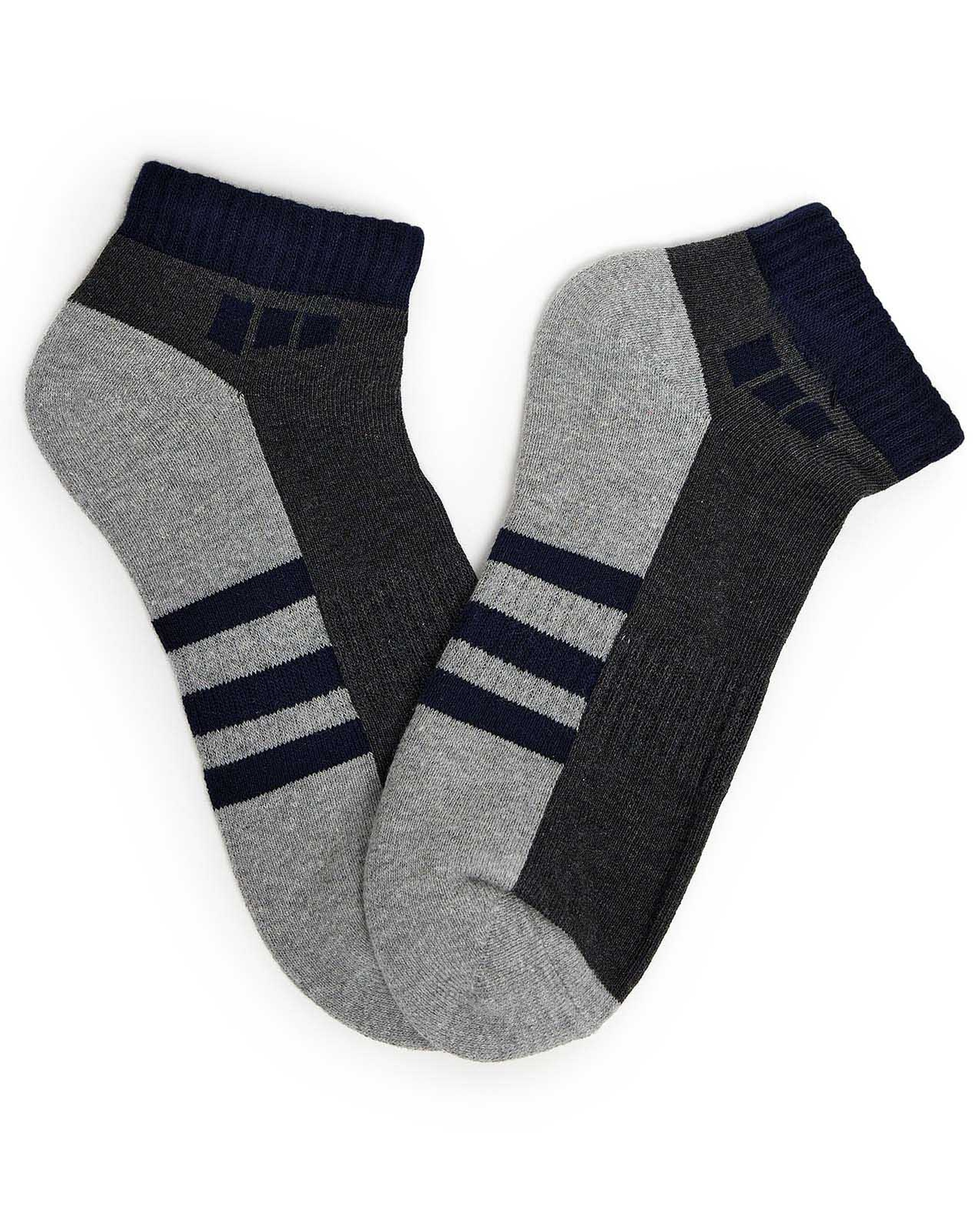 3 Pack Patterned Ankle Socks