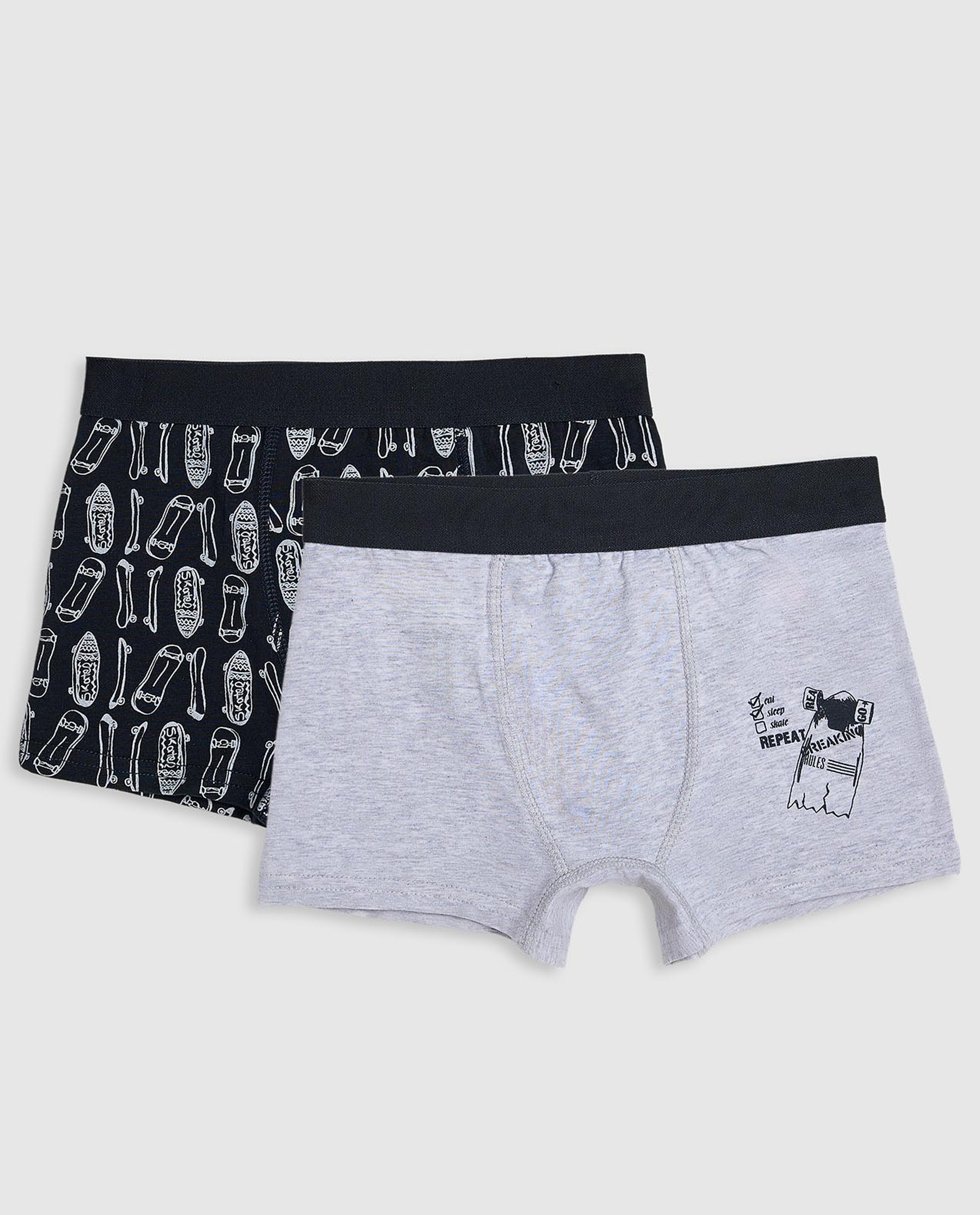 2 Pack Printed Boxer Briefs