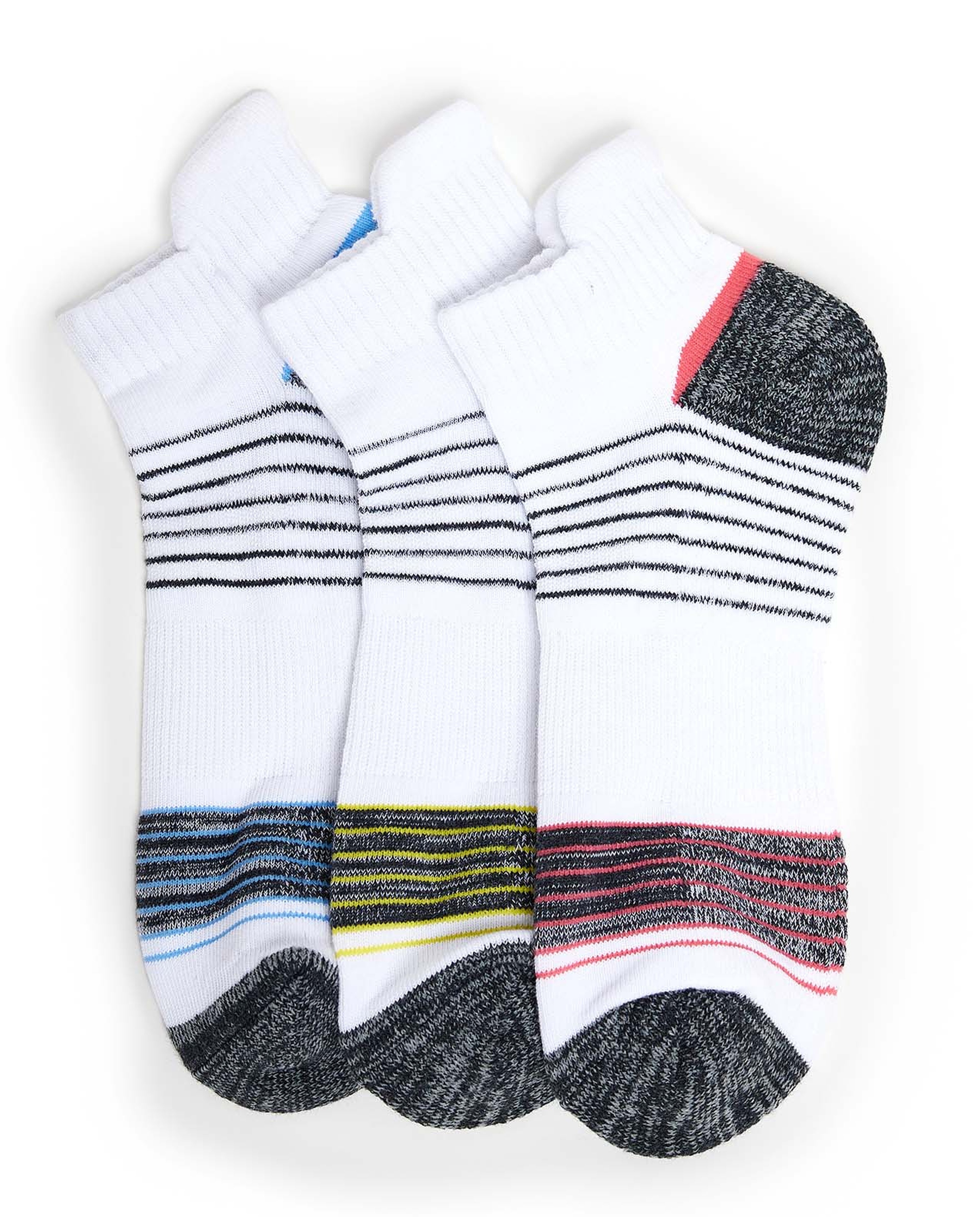 3 Pack Patterned Ankle Socks