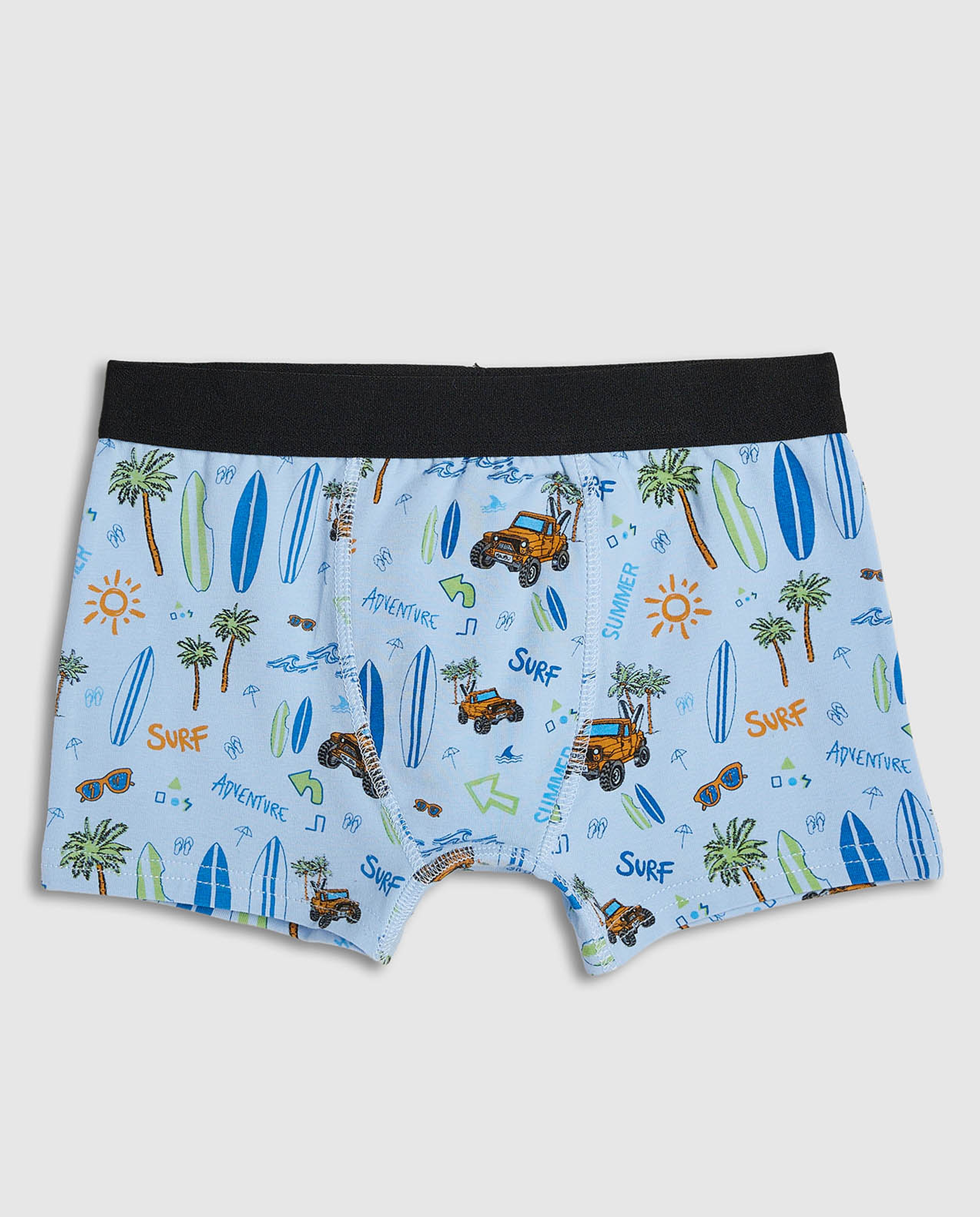 2 Pack Printed Boxer Briefs