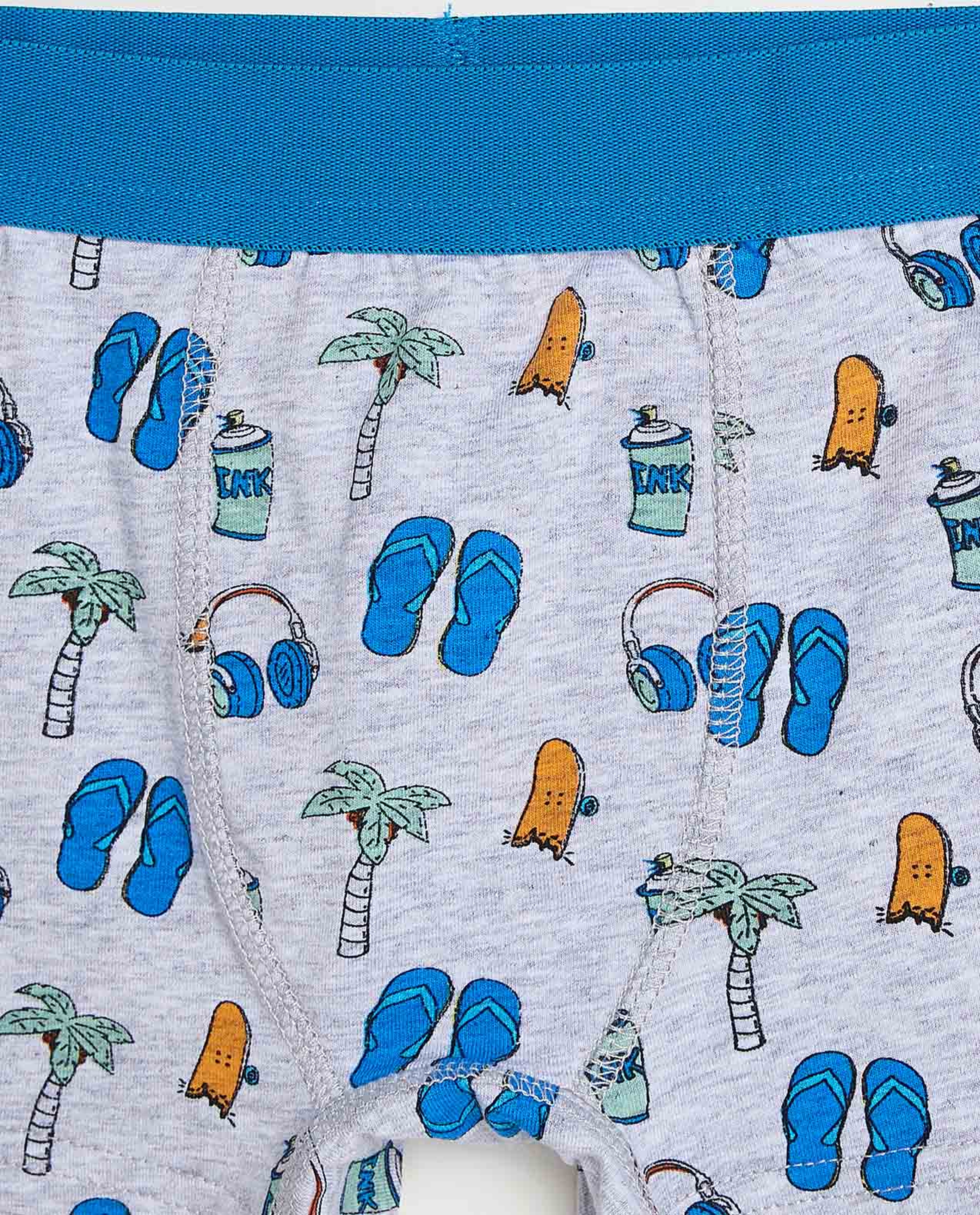 2 Pack Printed Boxer Briefs