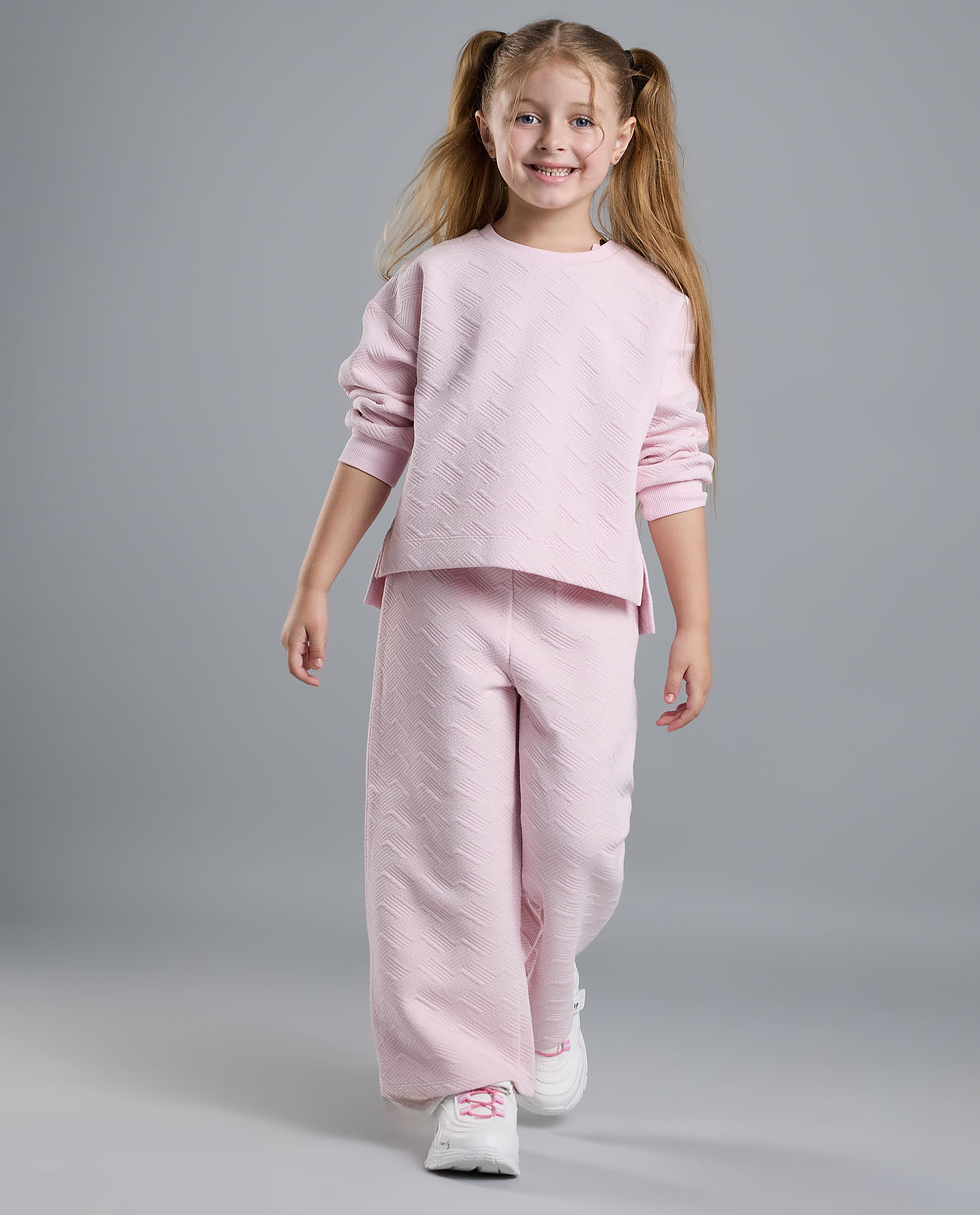 Textured Sweatsuit Set