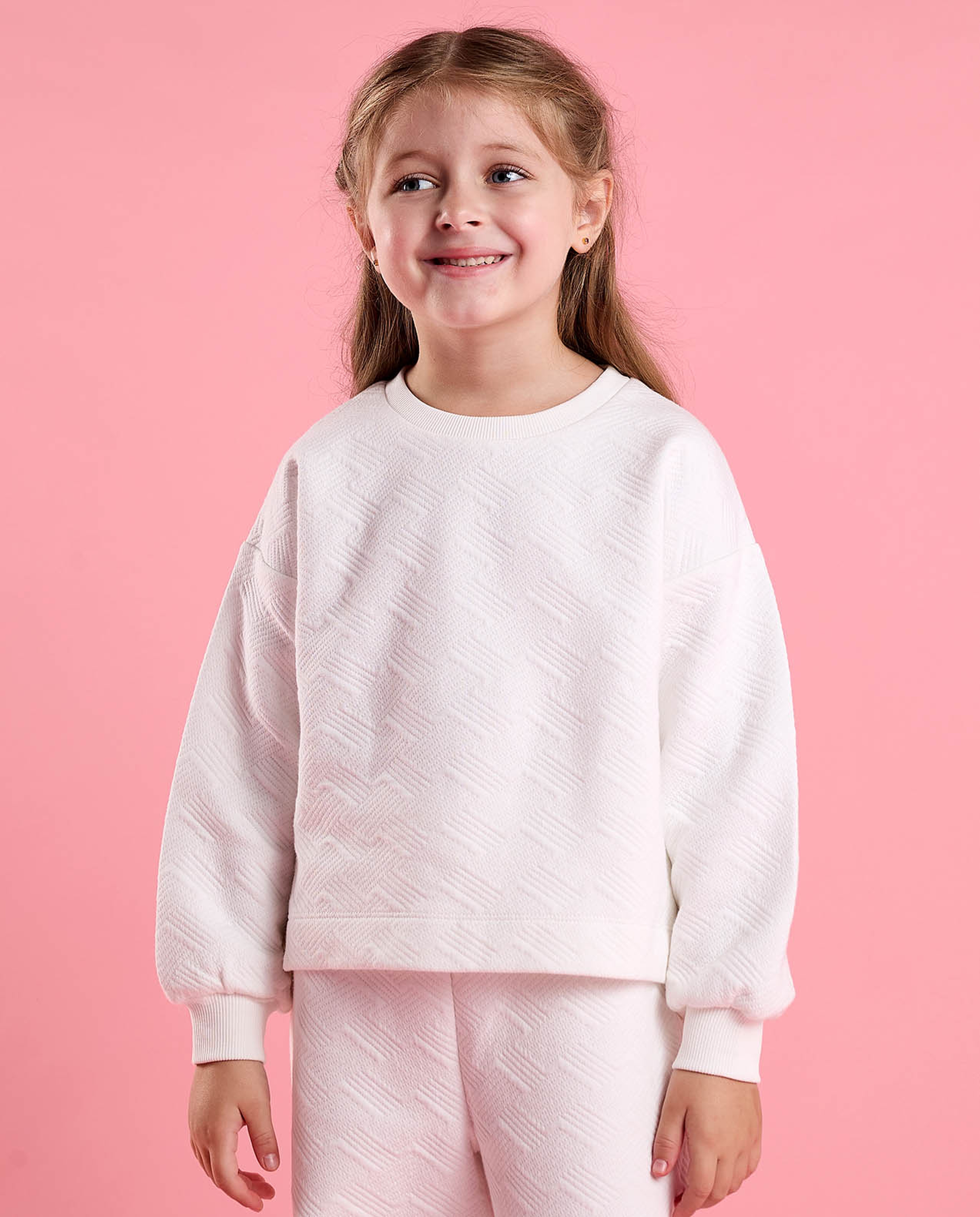 Textured Sweatsuit Set